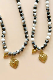 White Zebra Jasper Necklace