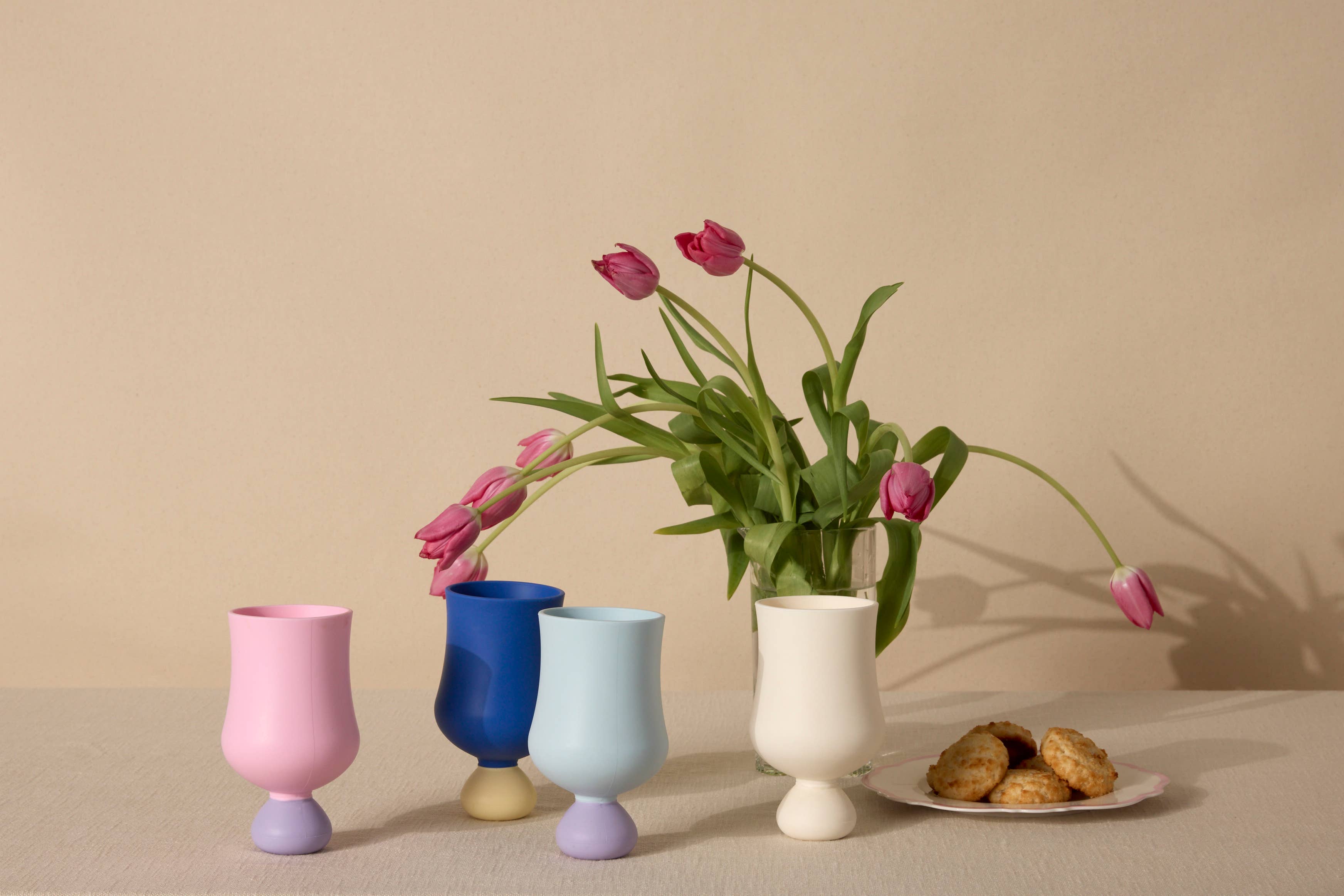 Bubble Goblet Set | Unbreakable Silicone : Bubblegum