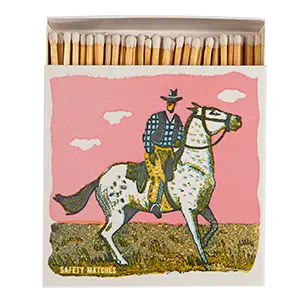 Pink Cowboy | Square Matchbox