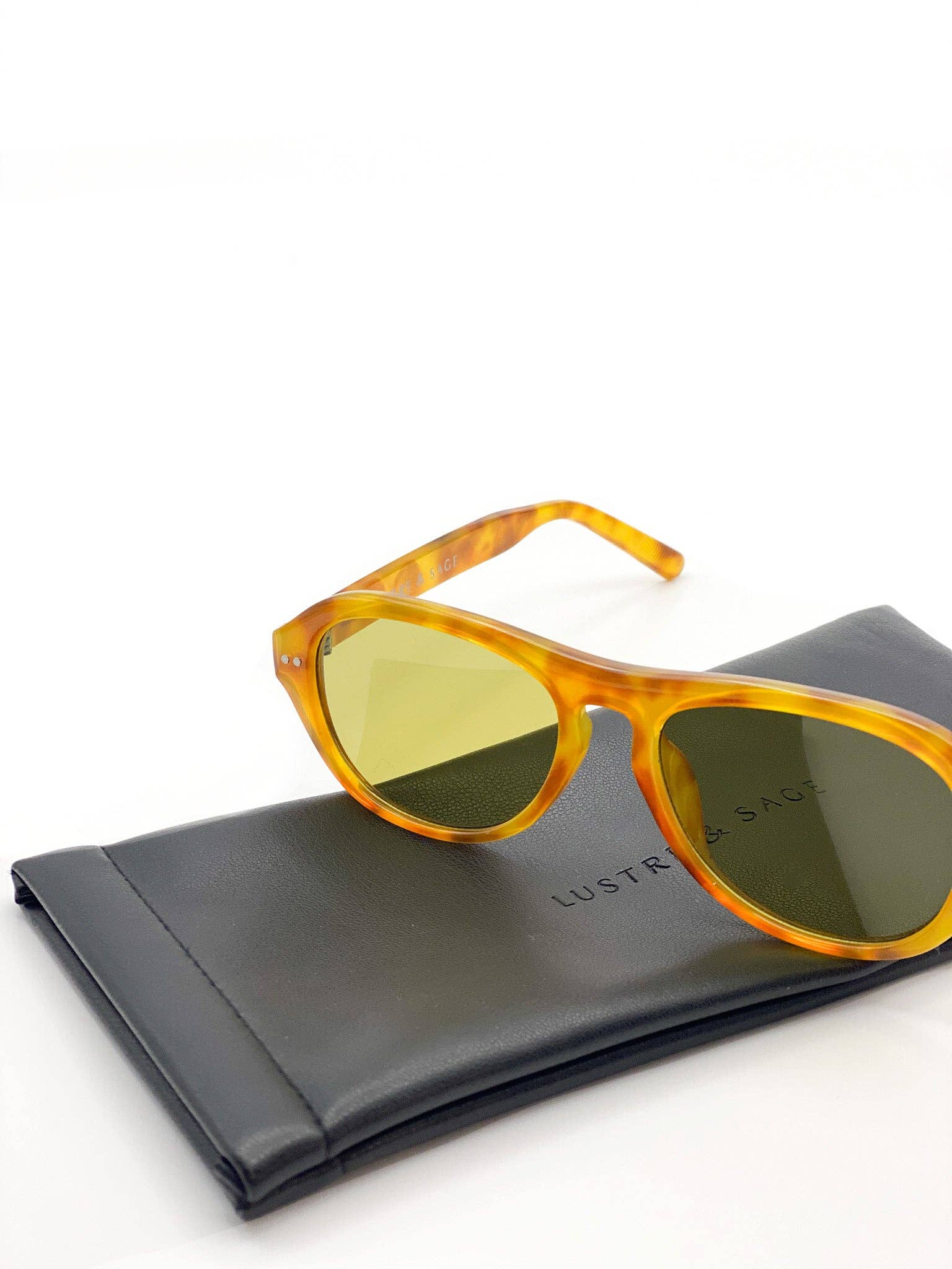L&S Blanc Round Frame Sunglasses in Vintage Tort