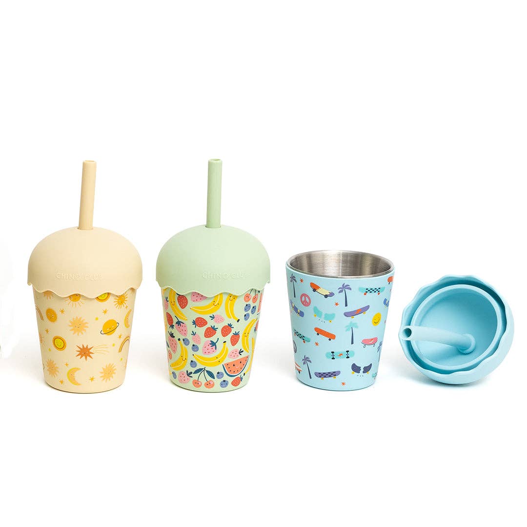 Skate Mini Smoothie Cup & Straw 200ml