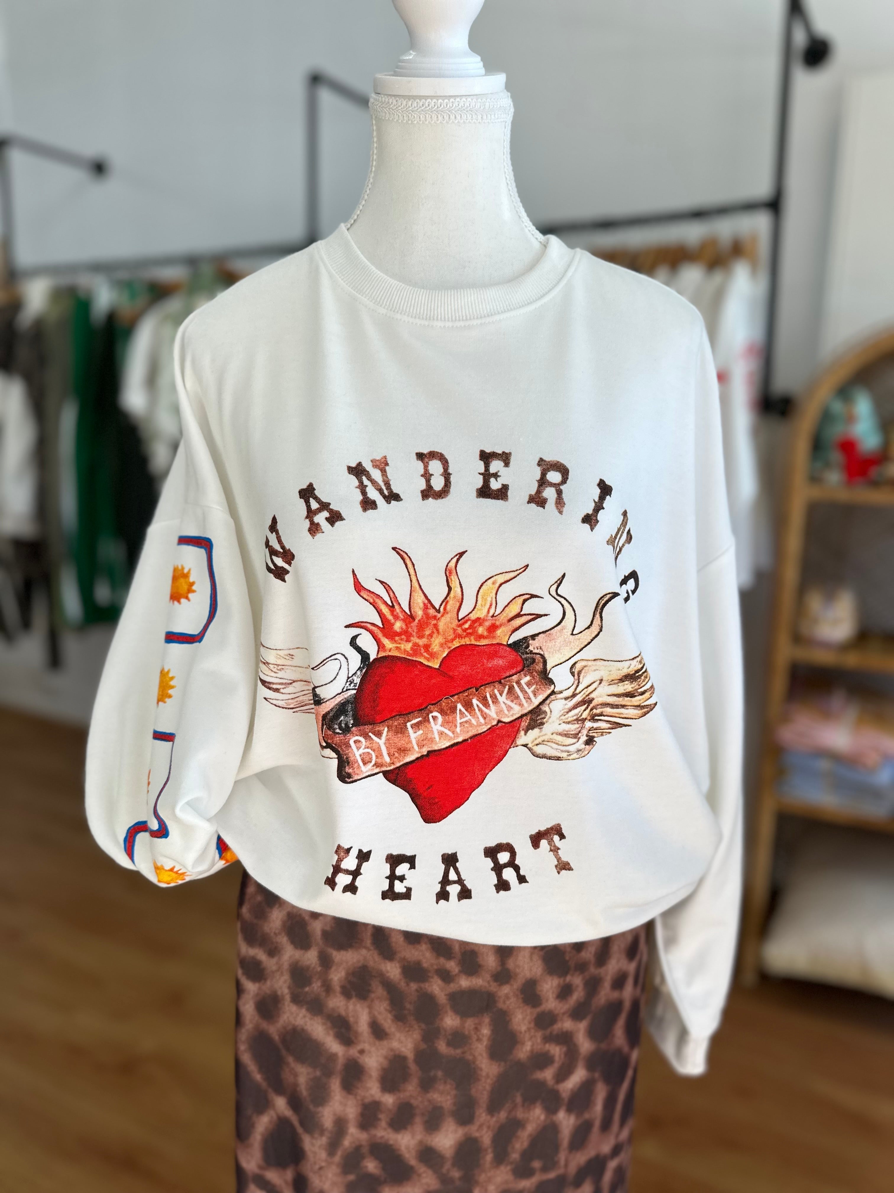 By Frankie Wandering Heart Long Sleeve | White