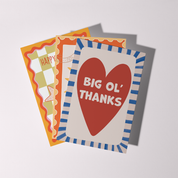 Big Ol' Thanks Greeting Card | Love Heart