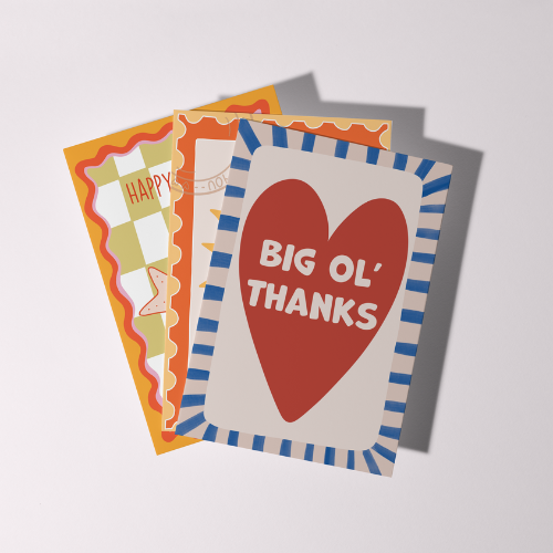 Big Ol' Thanks Greeting Card | Love Heart