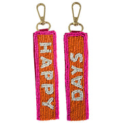 Beaded Keychain - Happy Days