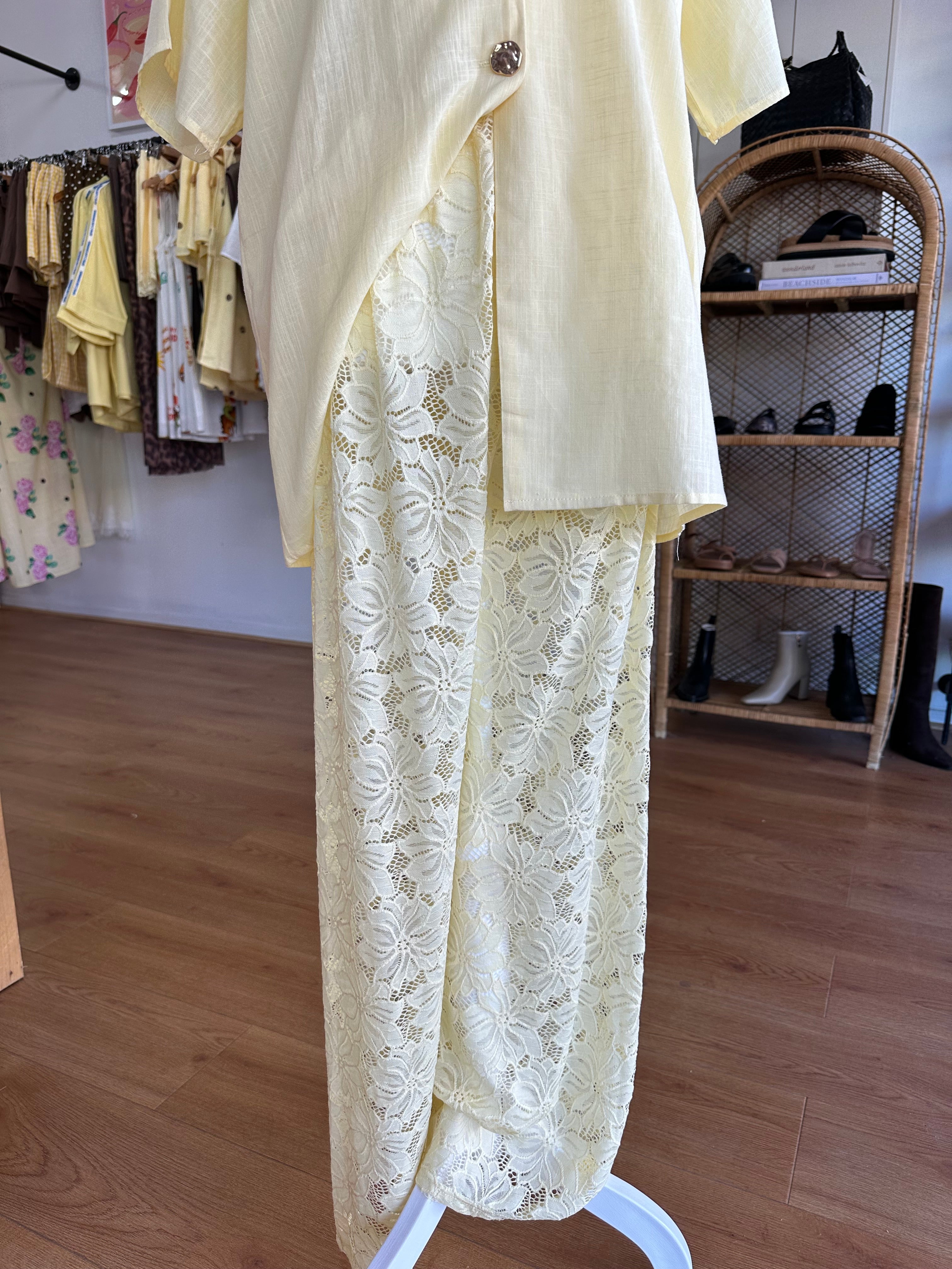 Belle Lace Pant Set | Butter