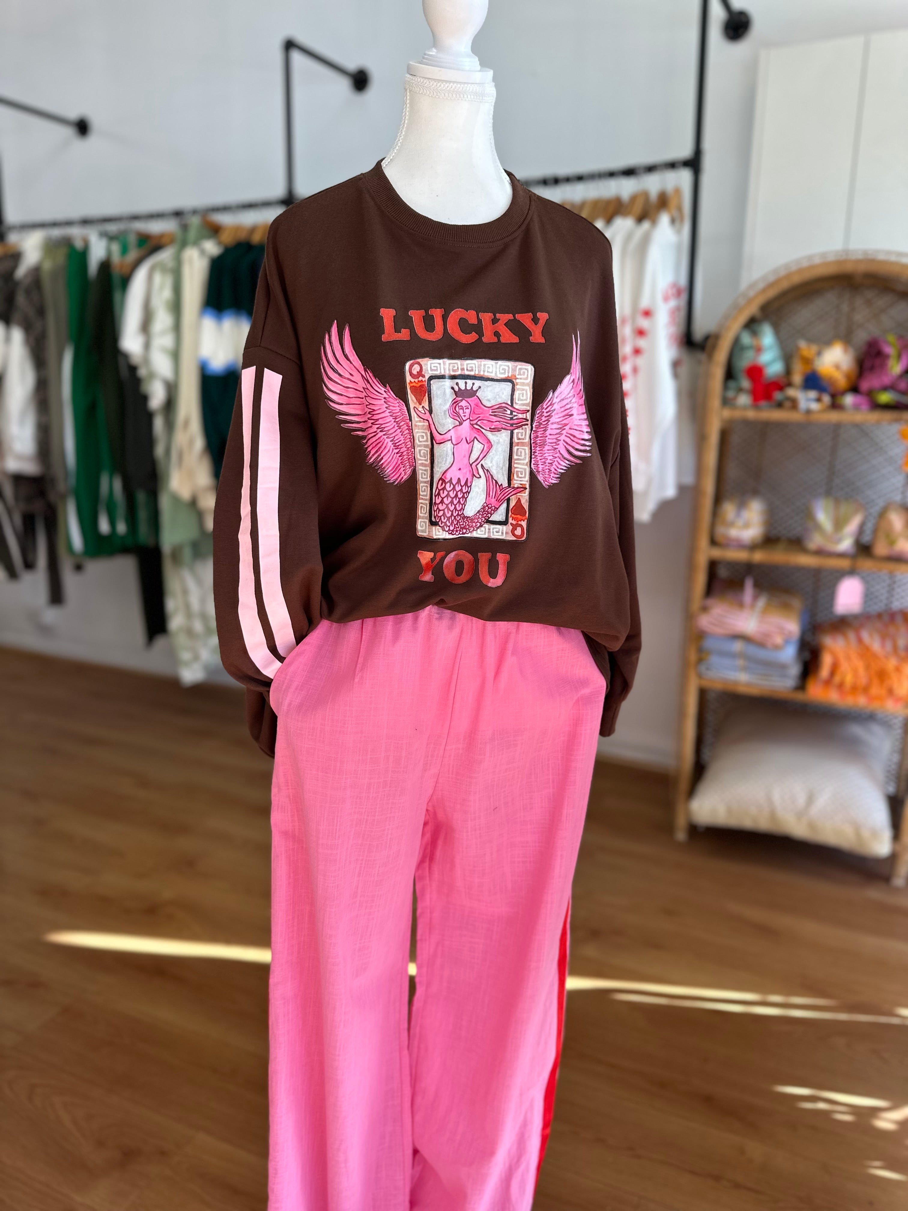 By Frankie Racer Pant | Pink & Red