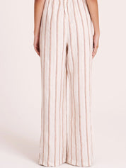 Nude Lucy - Aisha Linen Pants in Amber Stripe