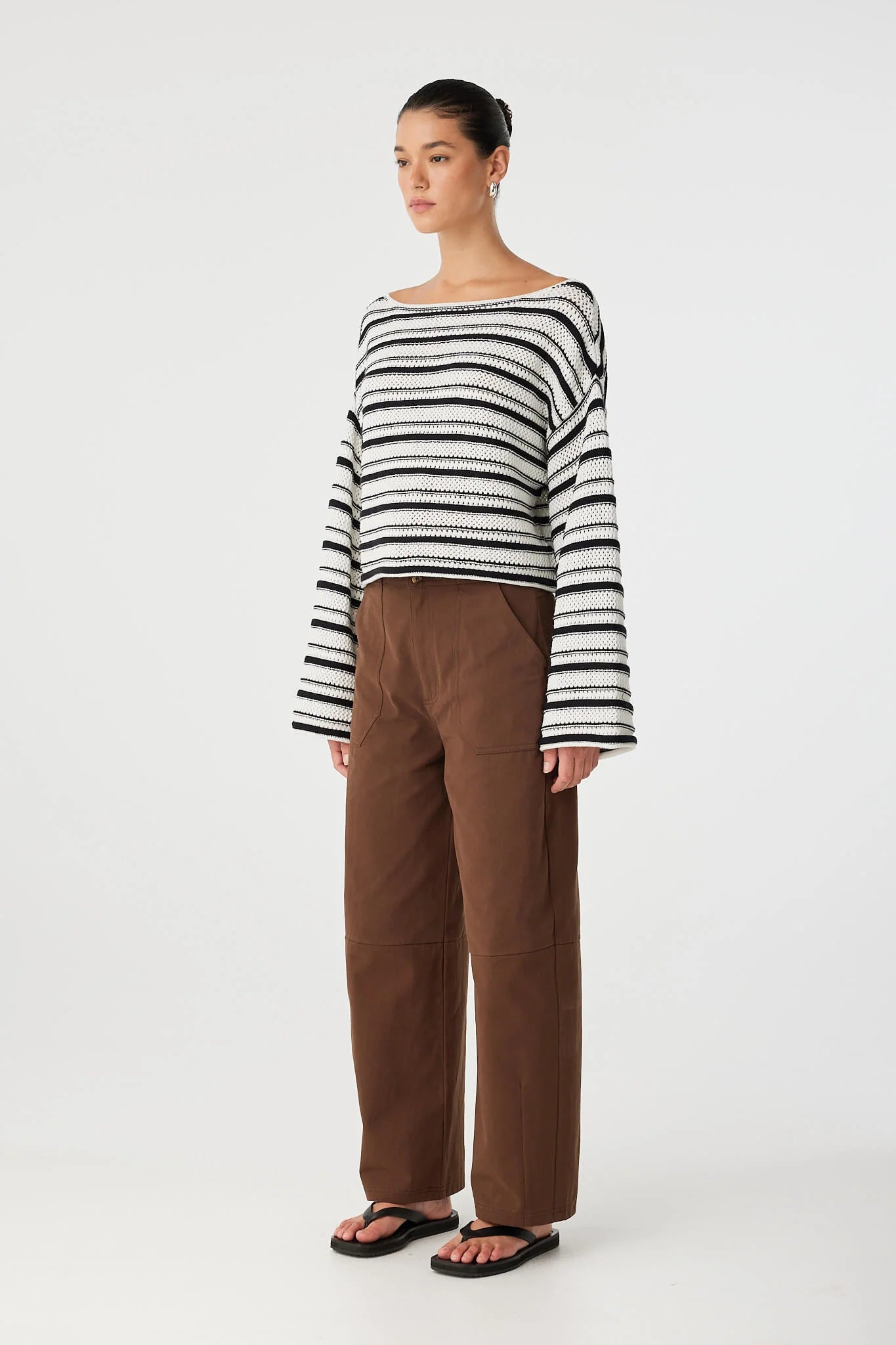 Maisie Sweater | Cream & Black