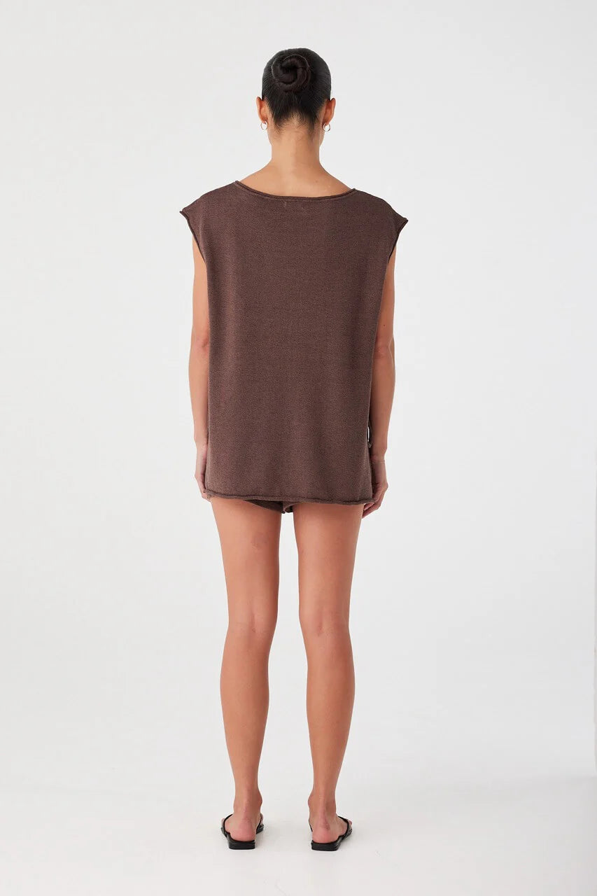 Poppy Tie Side Top | Espresso