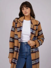 Aubrey Check Coat