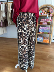 By Frankie Racer Pant | Leopard W Black Stripes