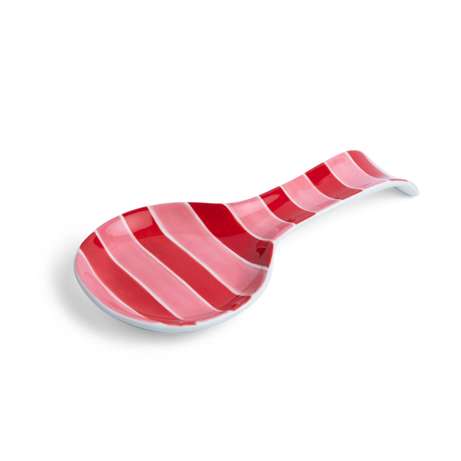 Spoon Rest | Pink & Red Stripe