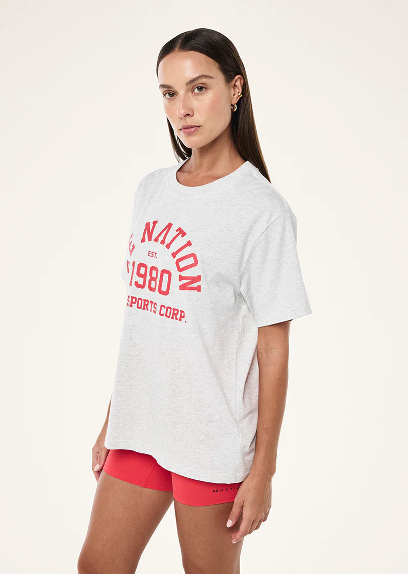 Backspin Tee | Grey Maple
