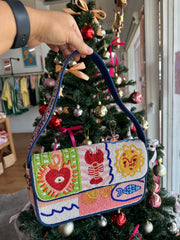 Beaded Bag - Lobster Sun