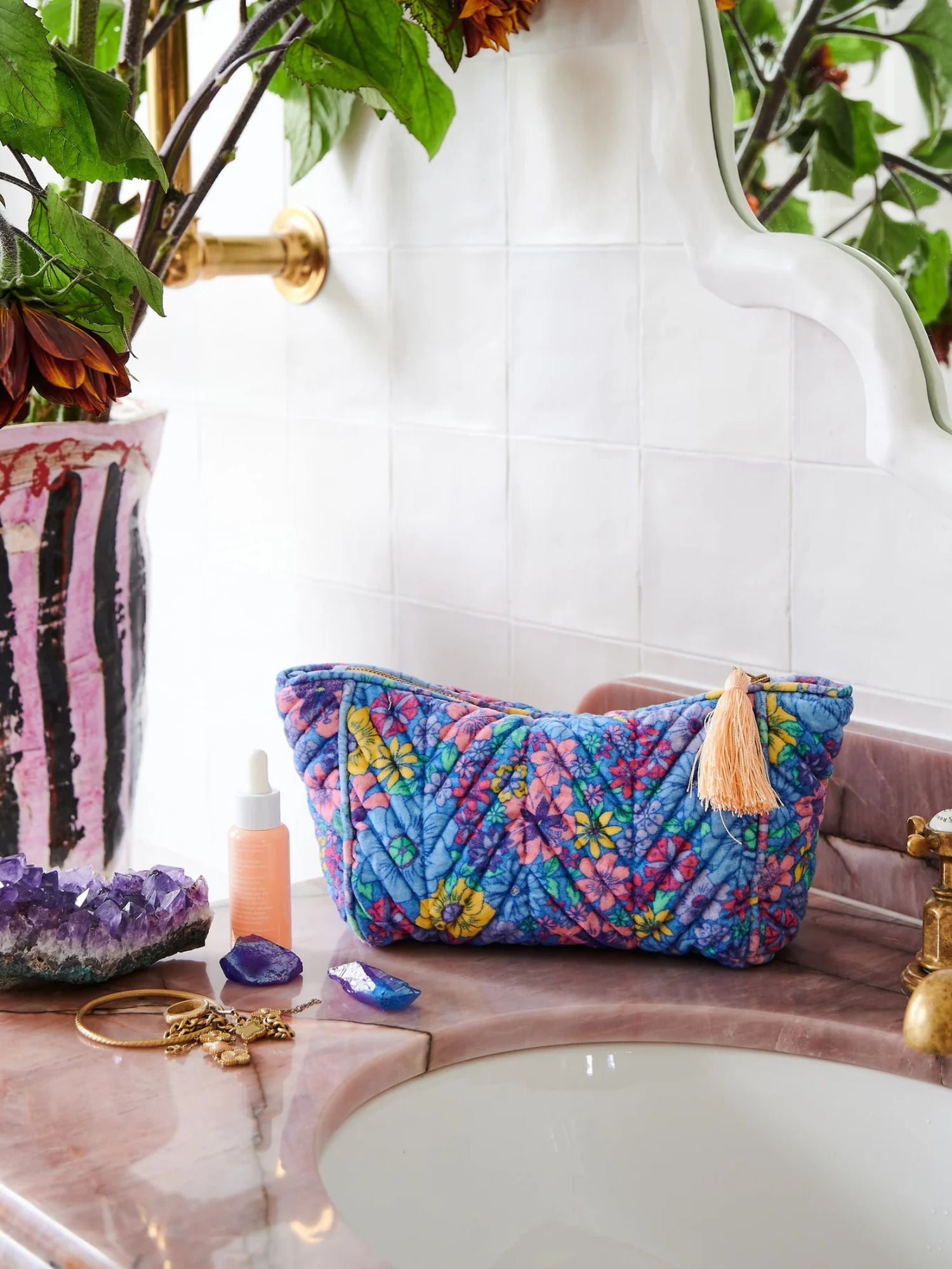 Kip & Co - Bunch Of Fun Velvet Toiletry Bag