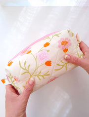 Quilted Makeup Bag | Willow Floral