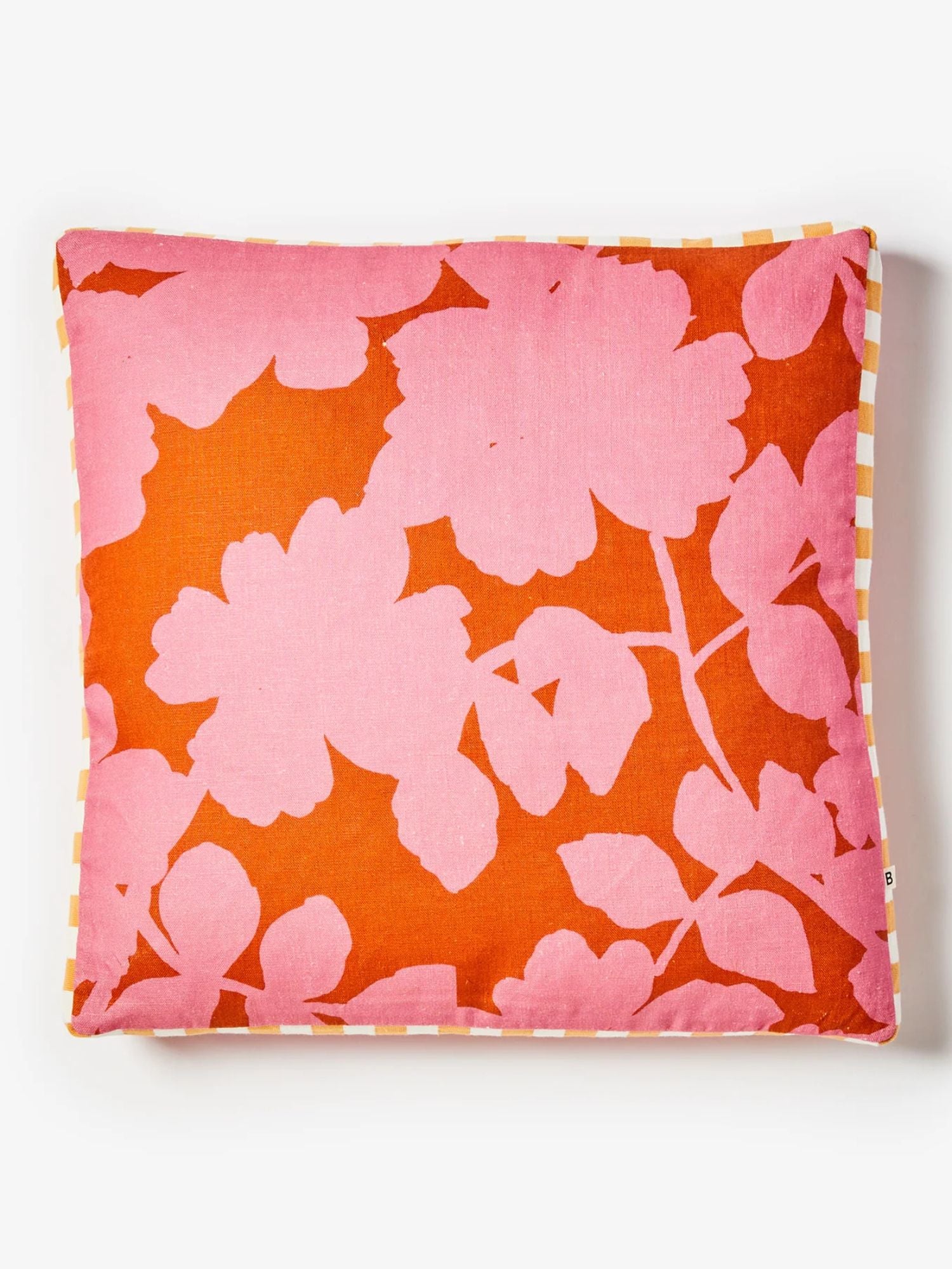 Bonnie & Neil - Pink Floral Cushion | Carmine Pink