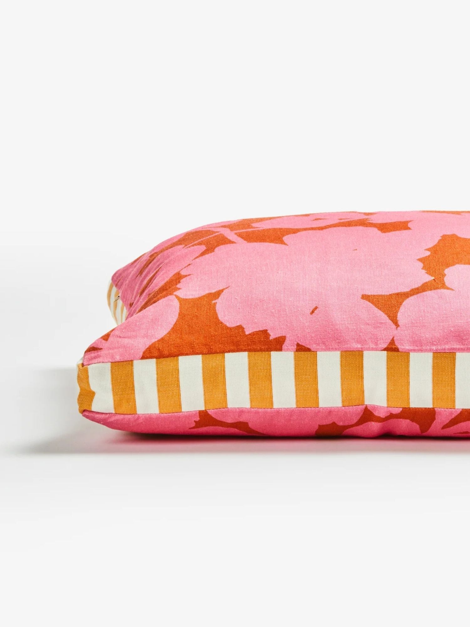 Bonnie & Neil - Pink Floral Cushion | Carmine Pink