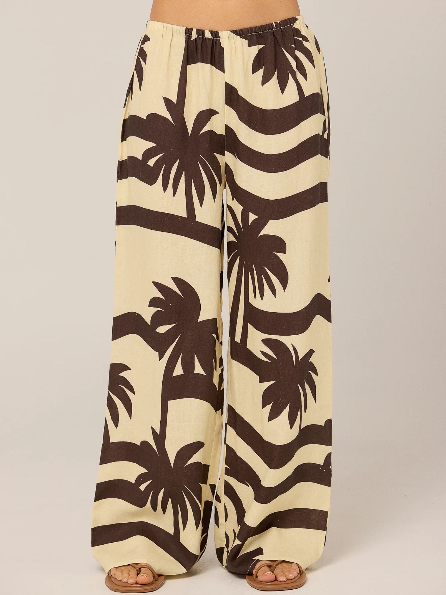 Pippa Ridley Catalina Pant | Cocoa Palma Print