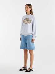 Ena Pelly - Collegiate Sweatshirt | White Marle