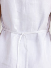 ORTC | Cora Linen Button Mini Dress - White
