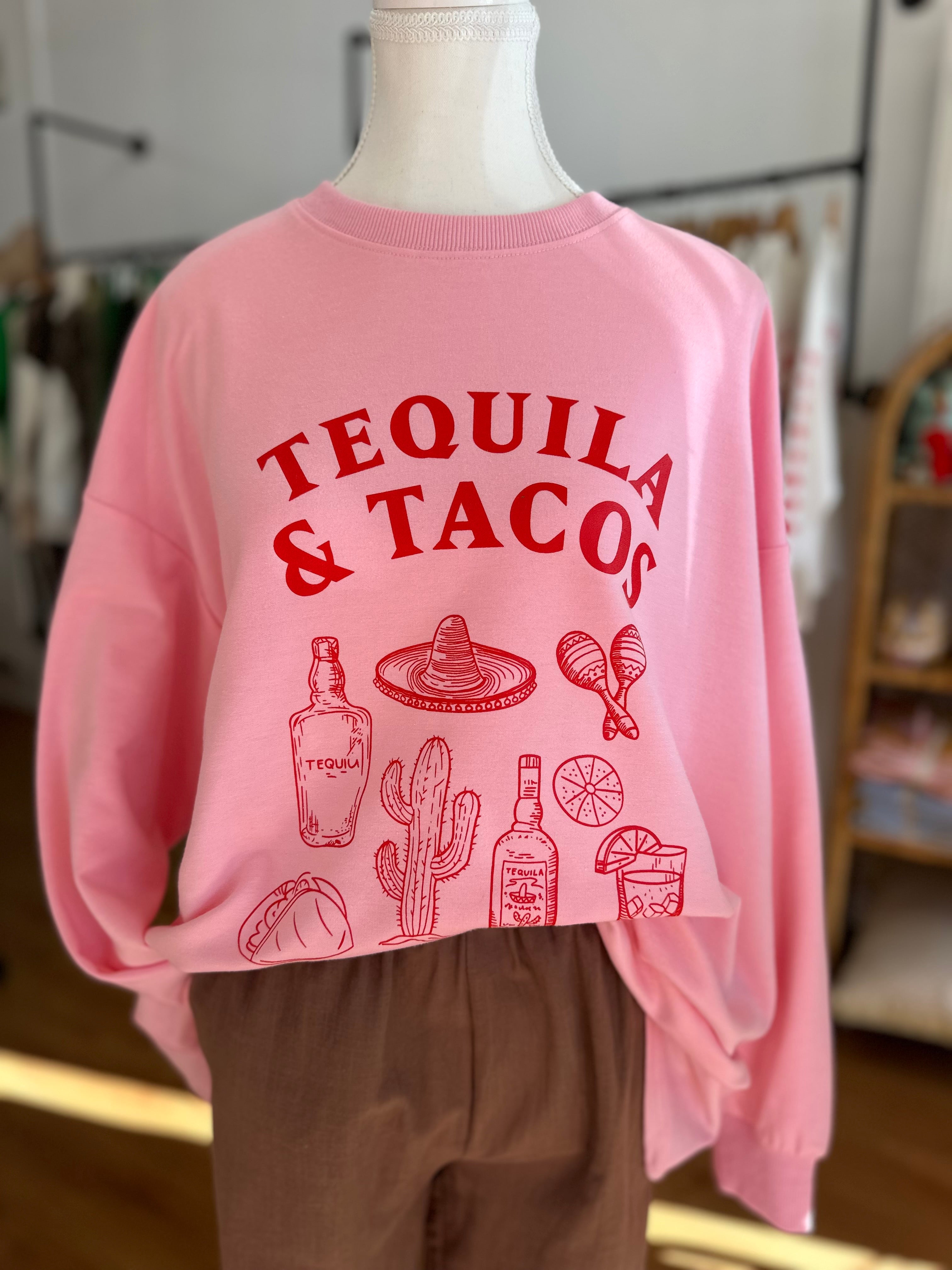 By Frankie Tequilla & Tacos Long Sleeve | Pink