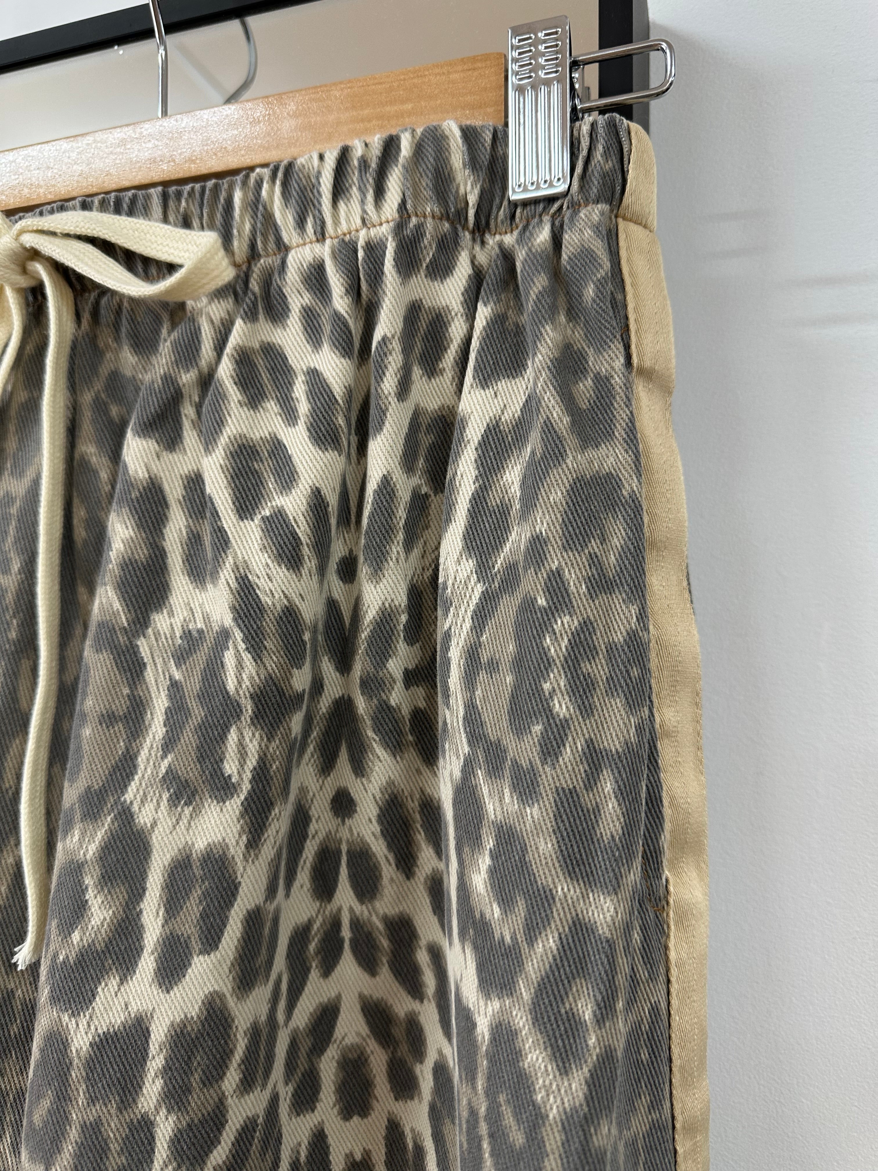 By Frankie Racer Leopard Skirt