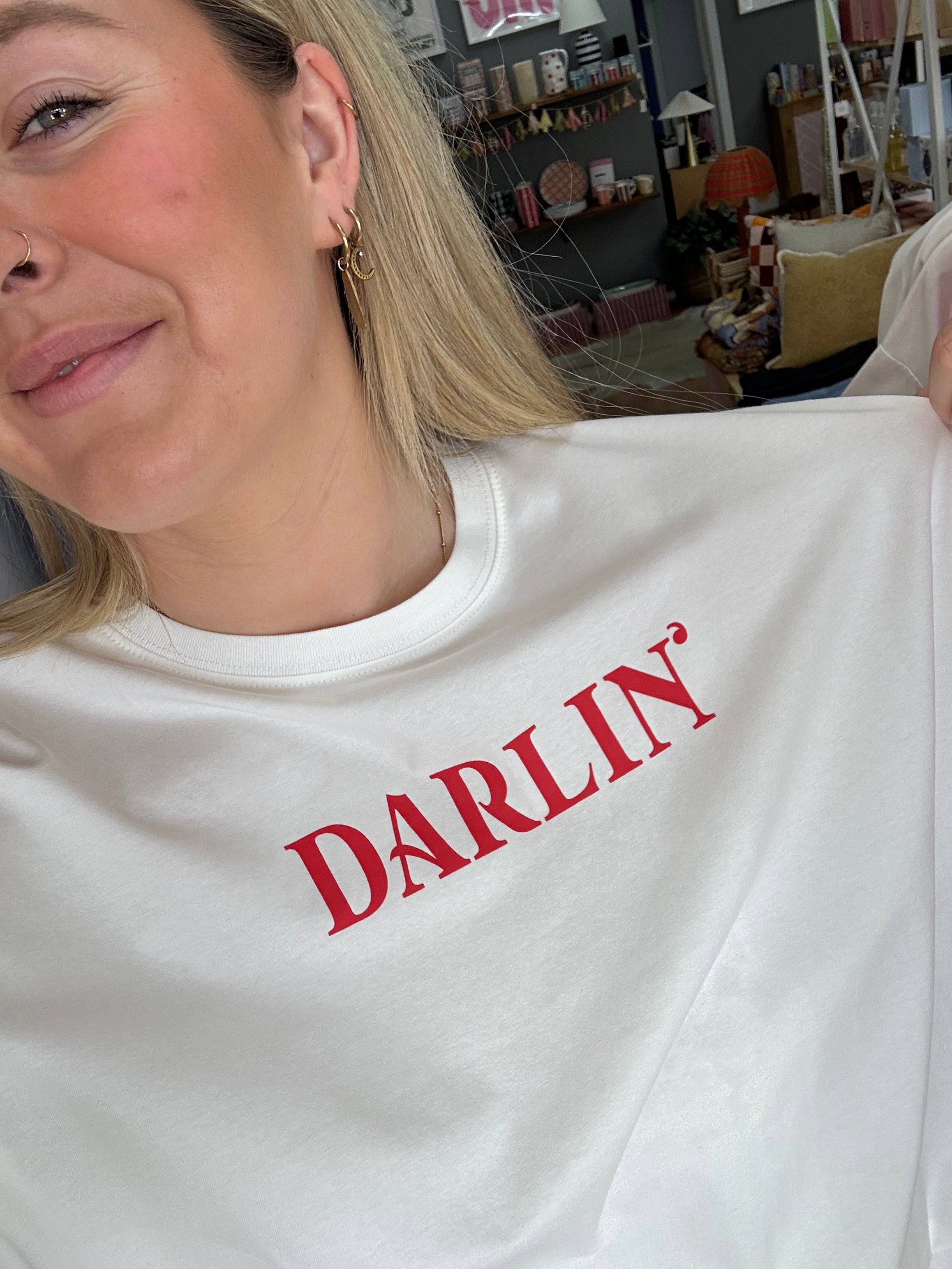 By Frankie - Darlin Tee | White/Red