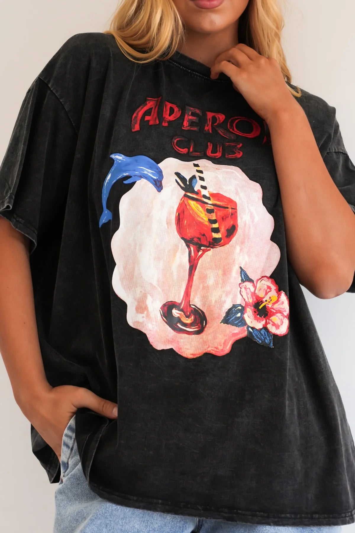 Aperol Spritz Tee | Black