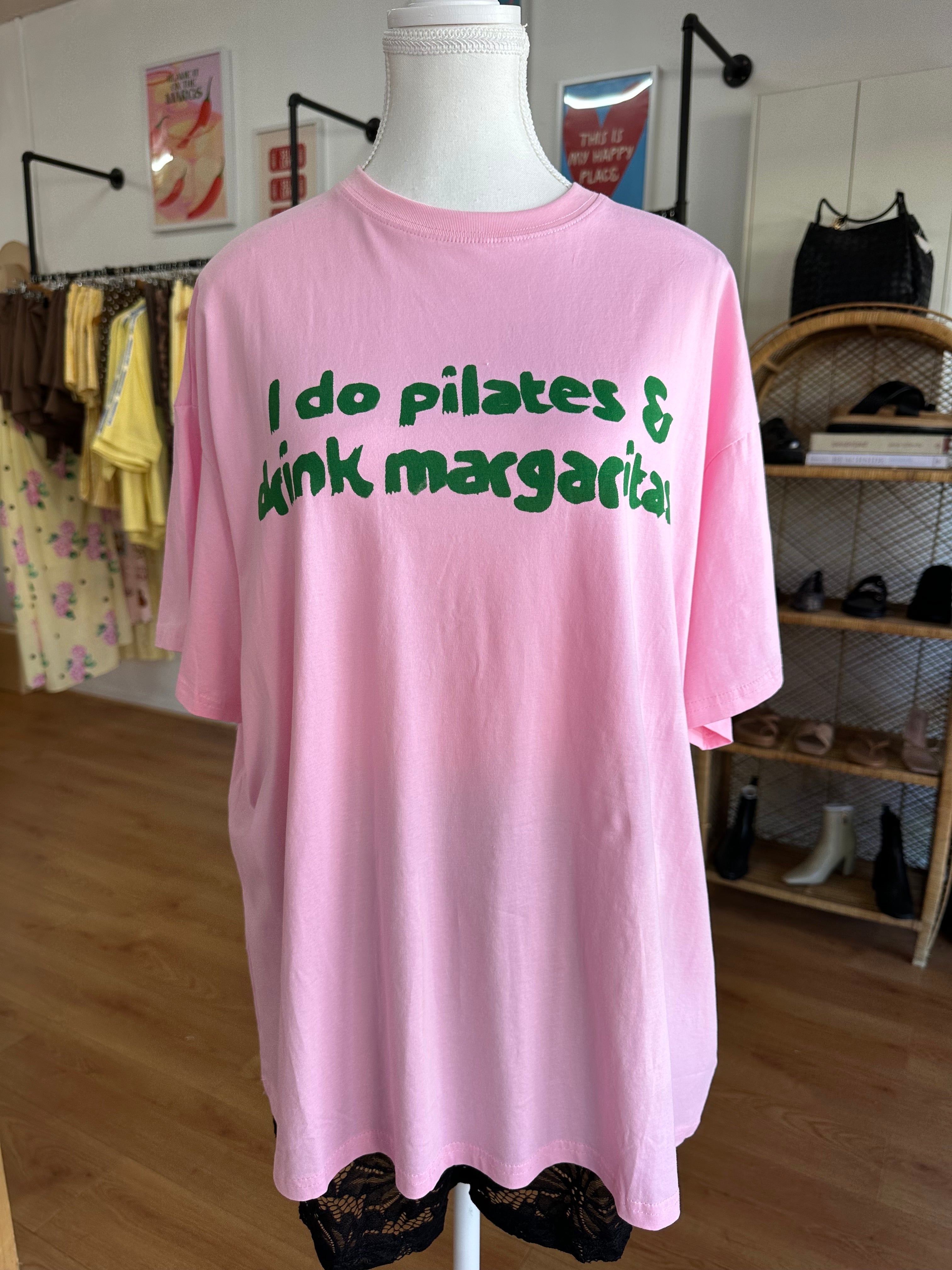Pilates & Margarita Tee | Pink