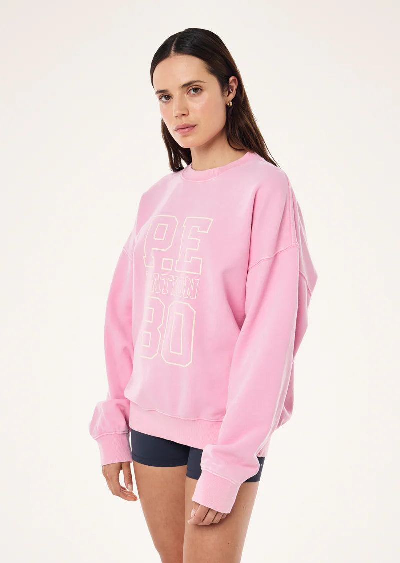 Elysian Sweat | Washed Prism Pink
