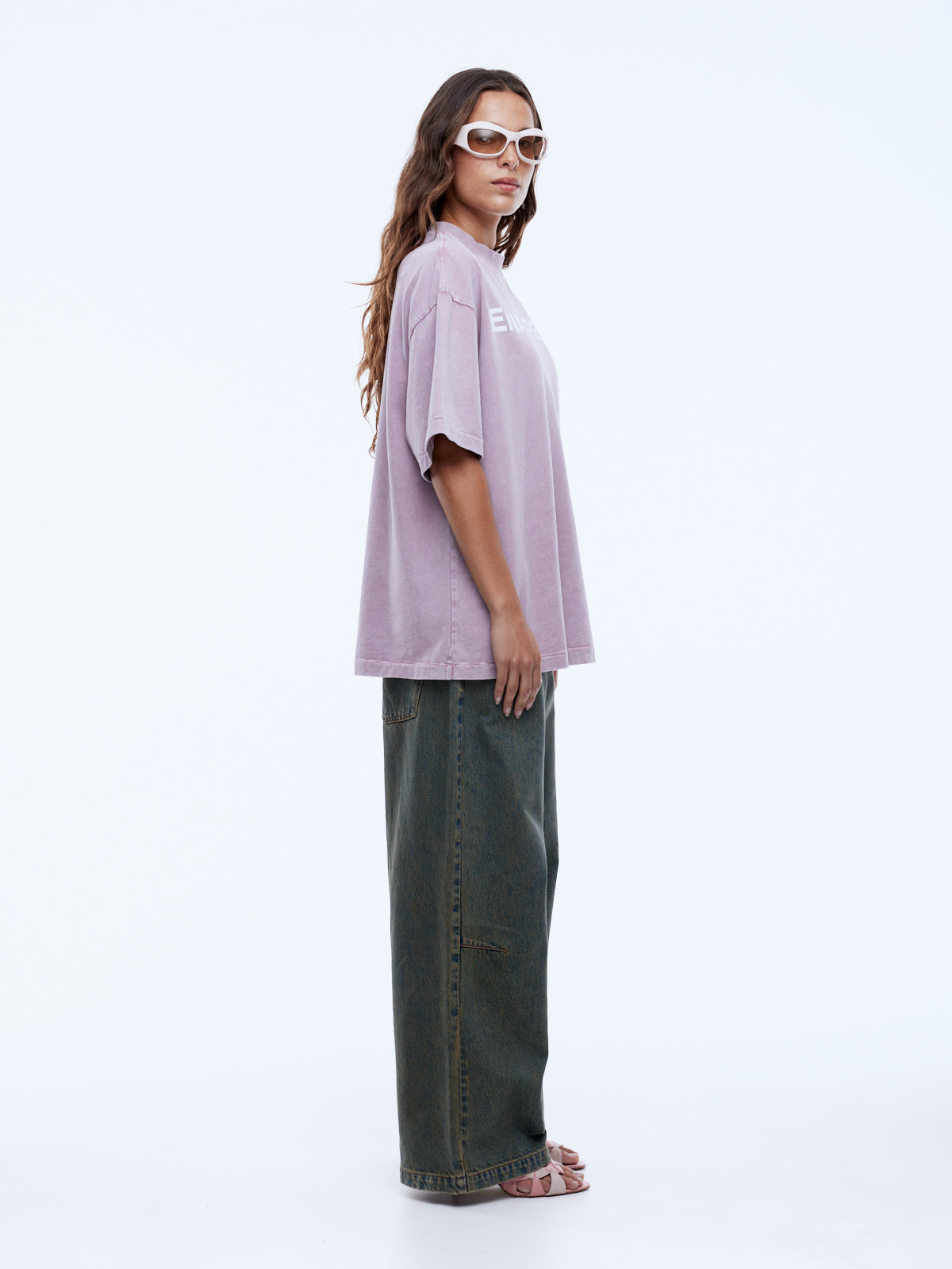 Chloe Oversized Tee | Vintage Rose