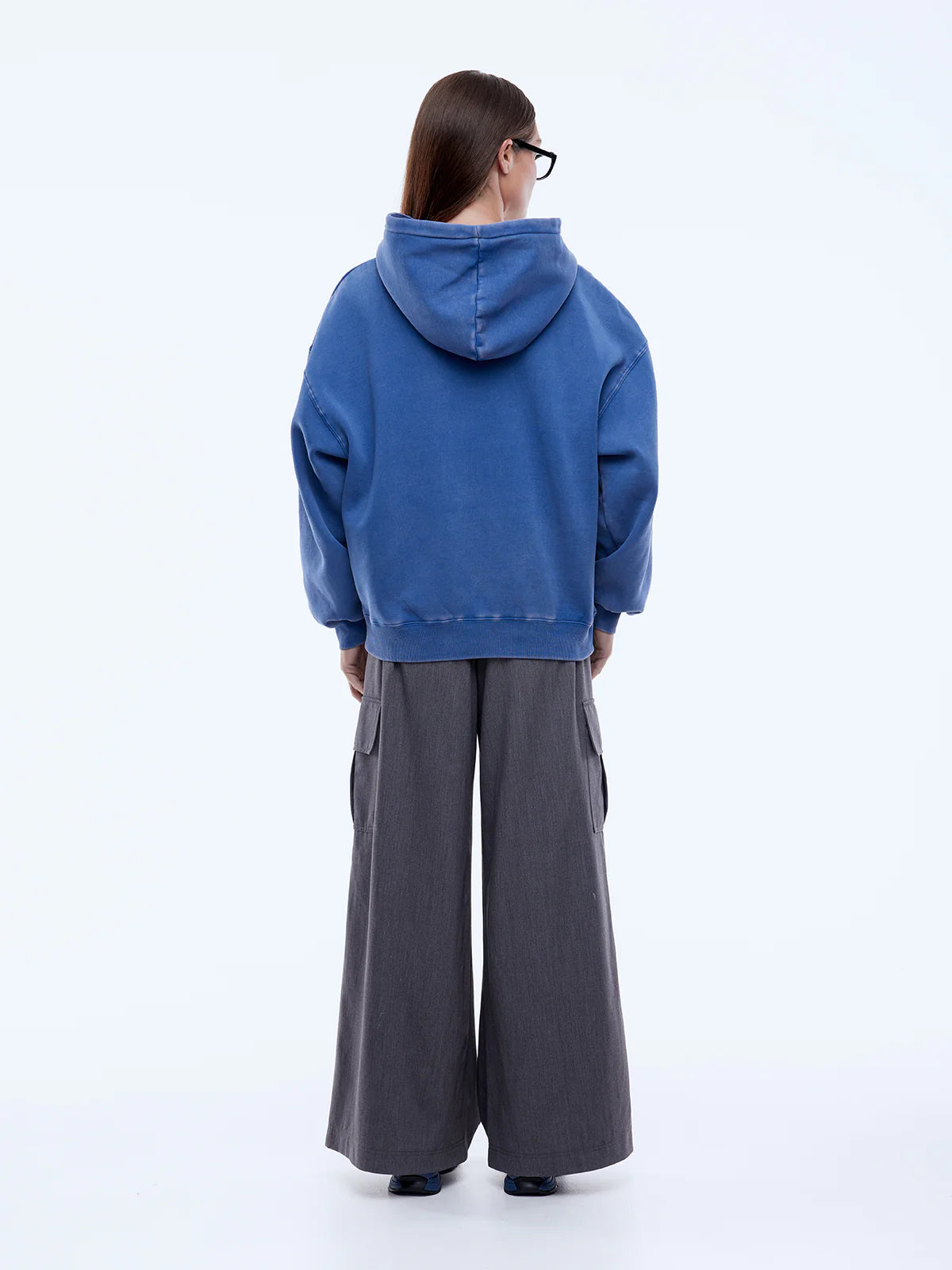 Varsity Hoodie | Washed Indigo