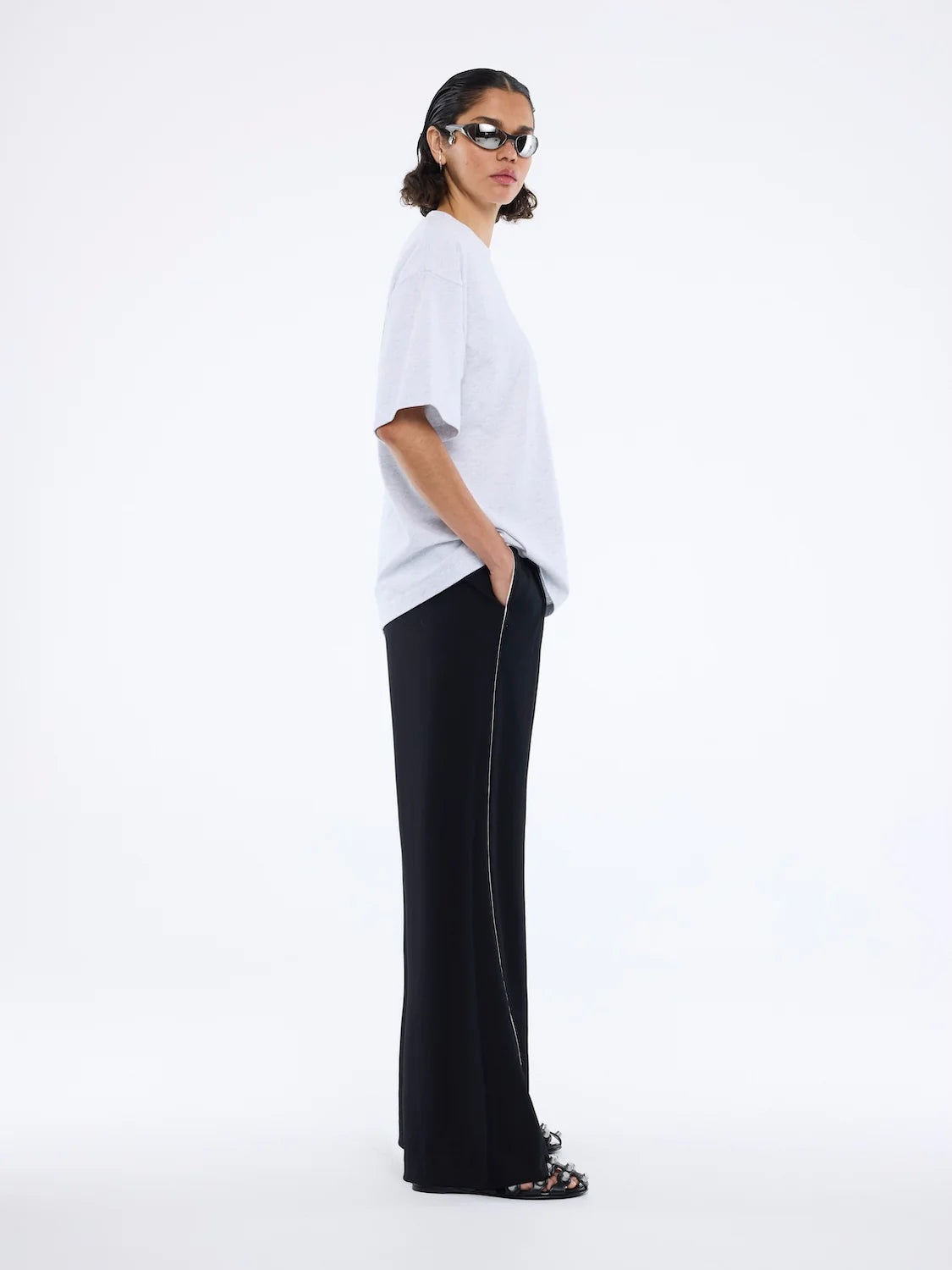 Varsity Arch Tee | White Marle