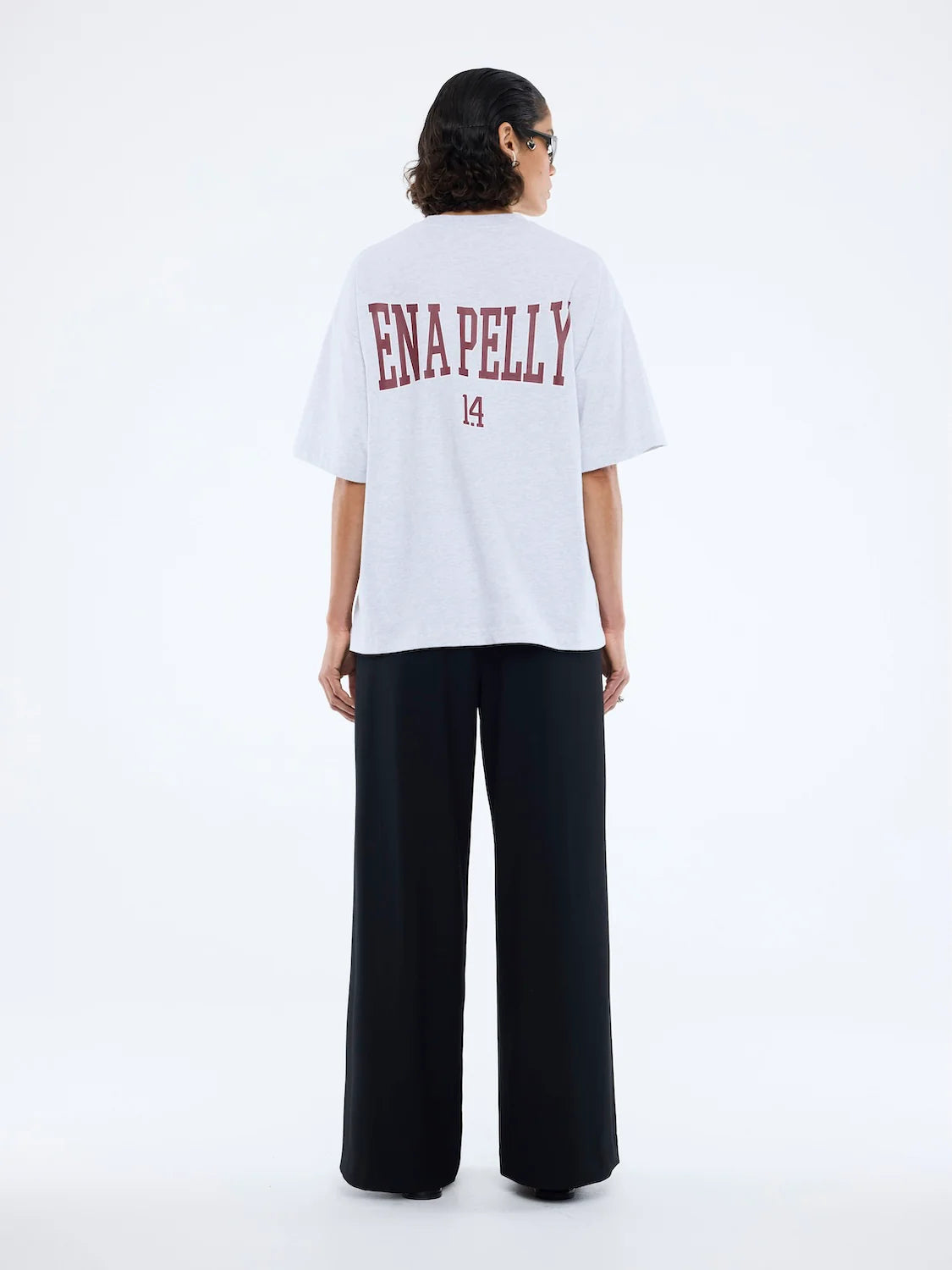 Varsity Arch Tee | White Marle