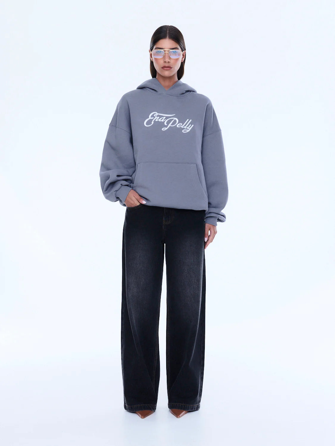 Cassie Oversized Hoodie | Washed Grey