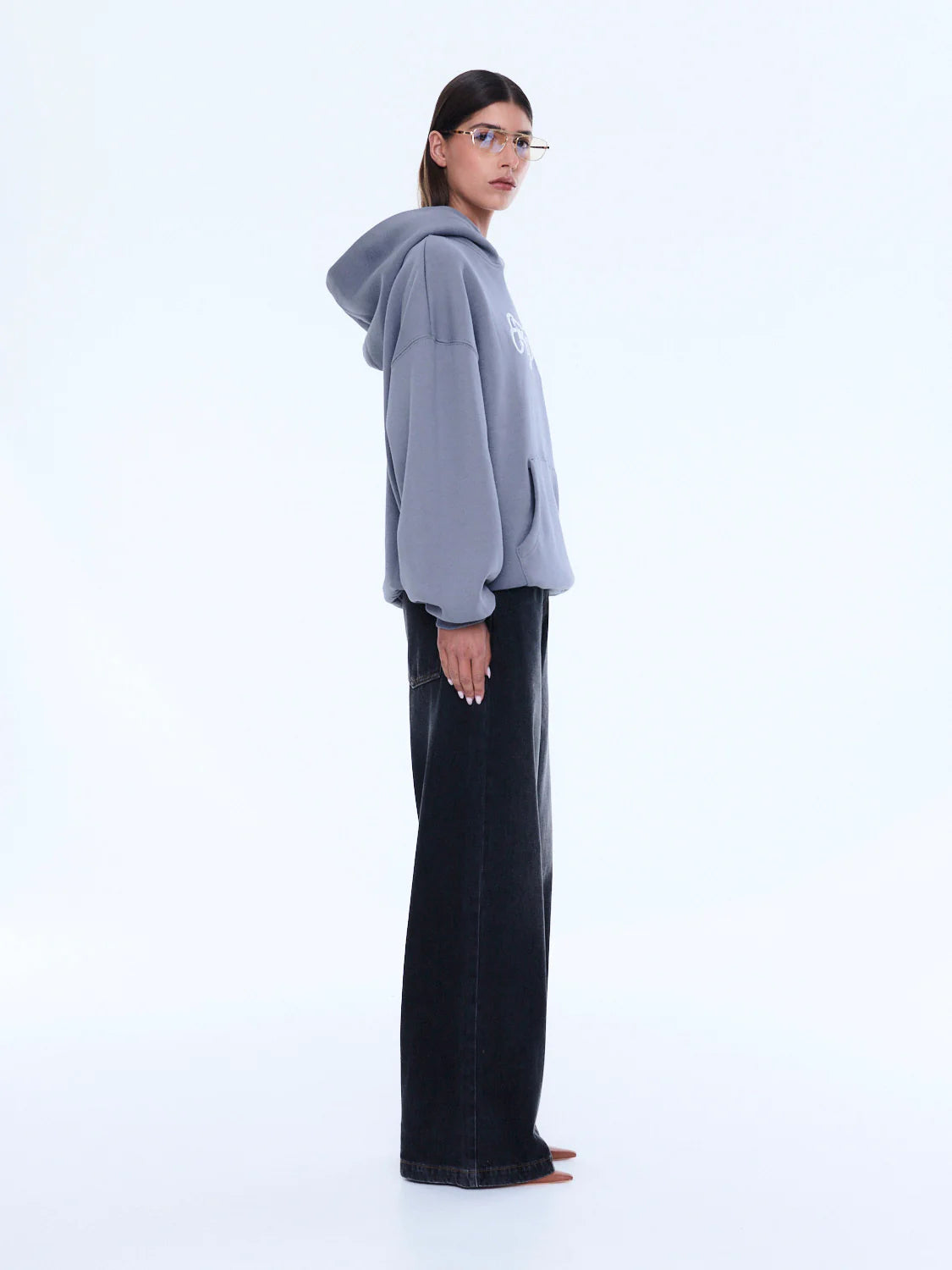 Cassie Oversized Hoodie | Washed Grey