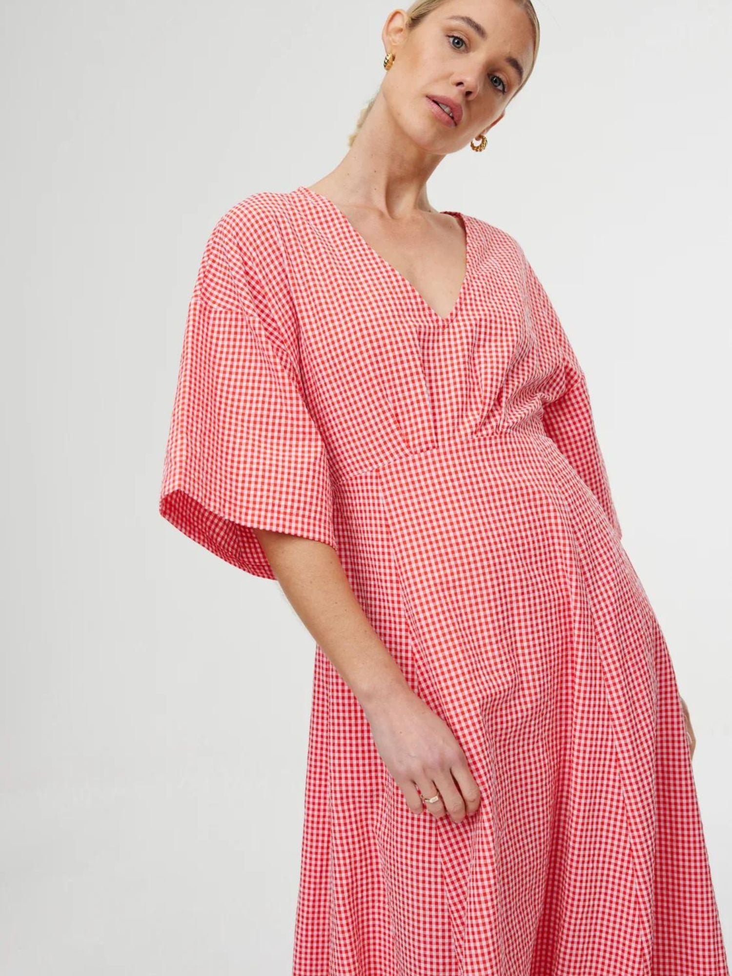 Ellis Dress | Red Gingham