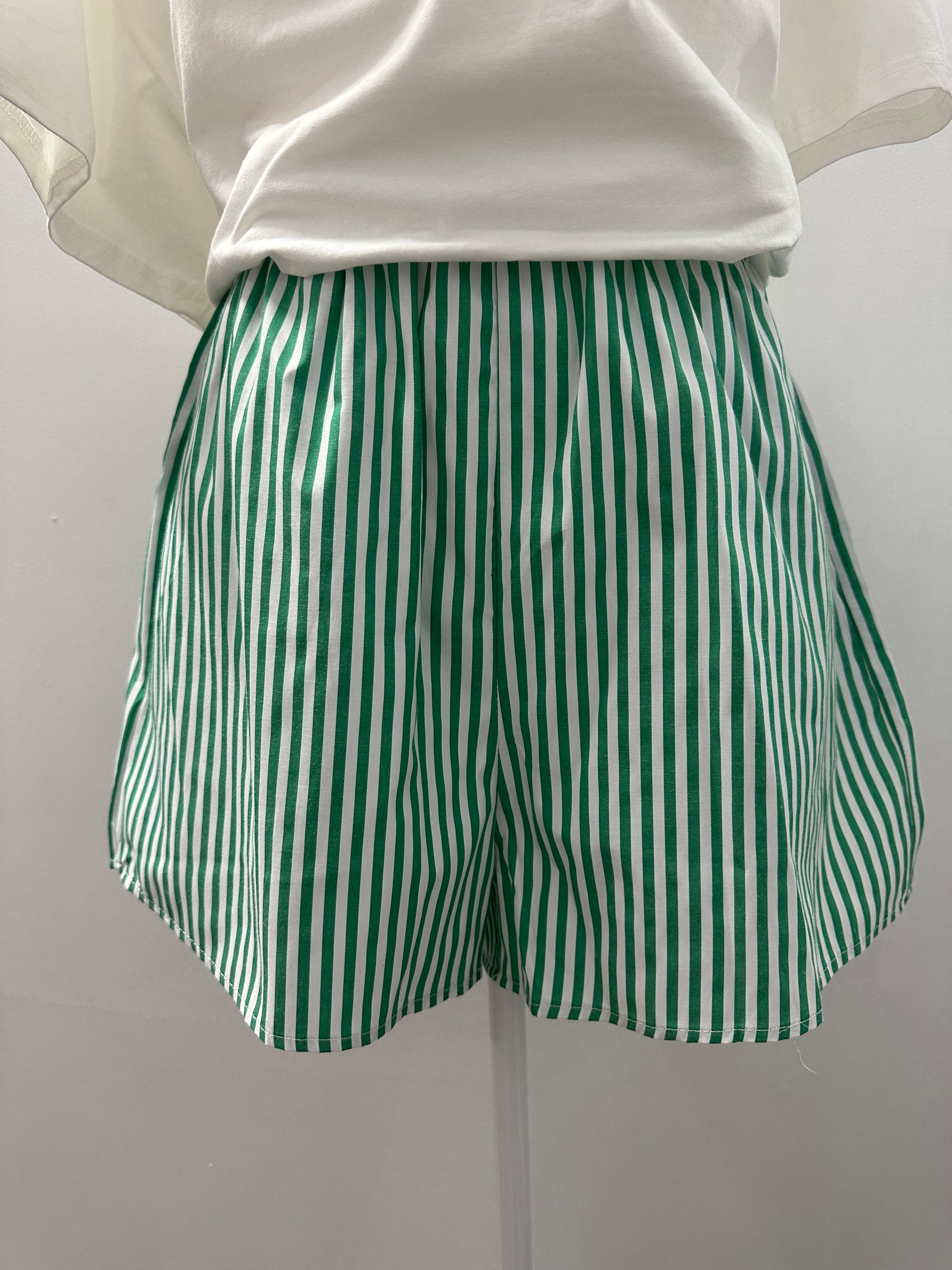 By Frankie - Green & White Stripe