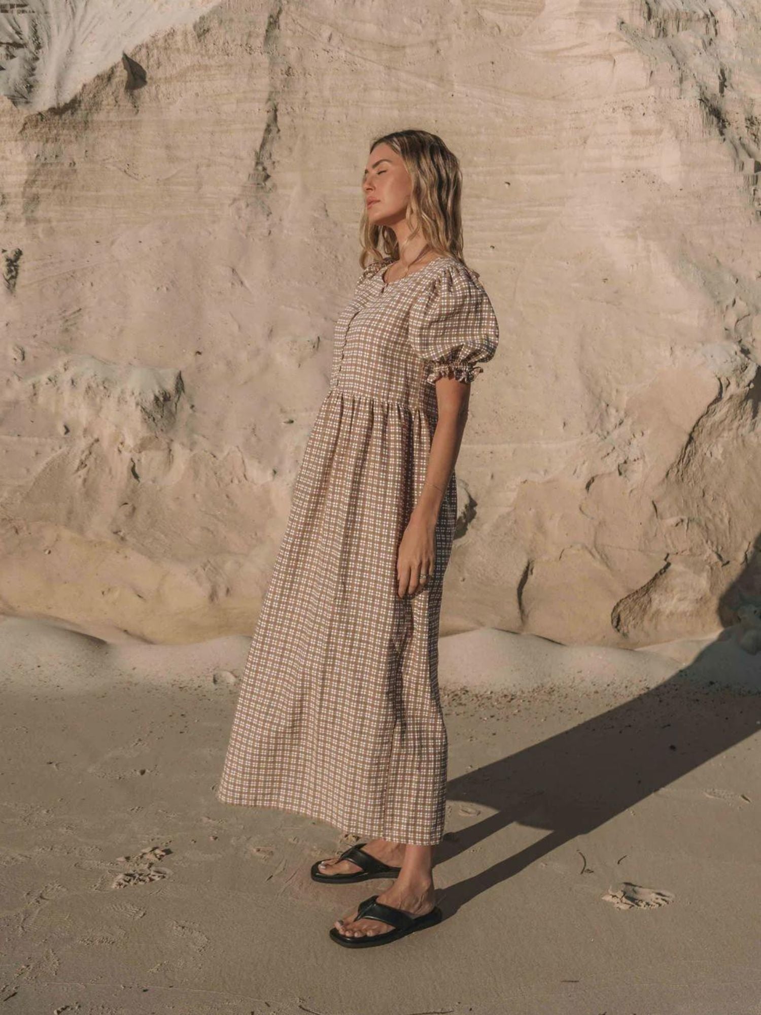 The Scotti Dress | 'Gingham' Mocha