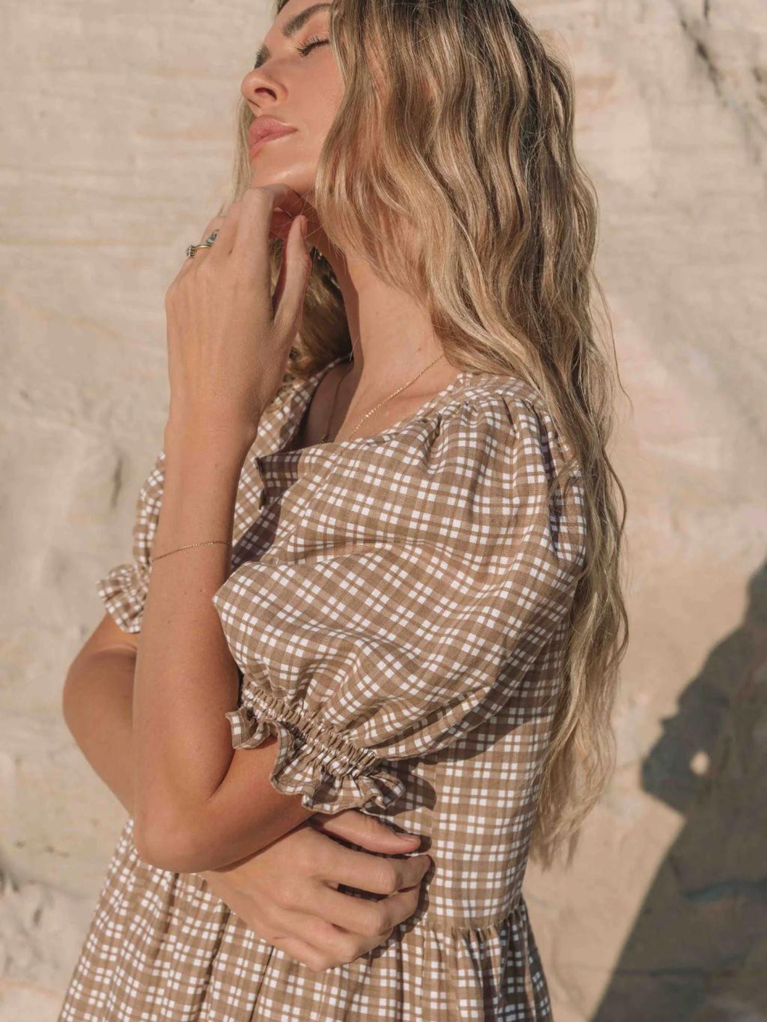 The Scotti Dress | 'Gingham' Mocha