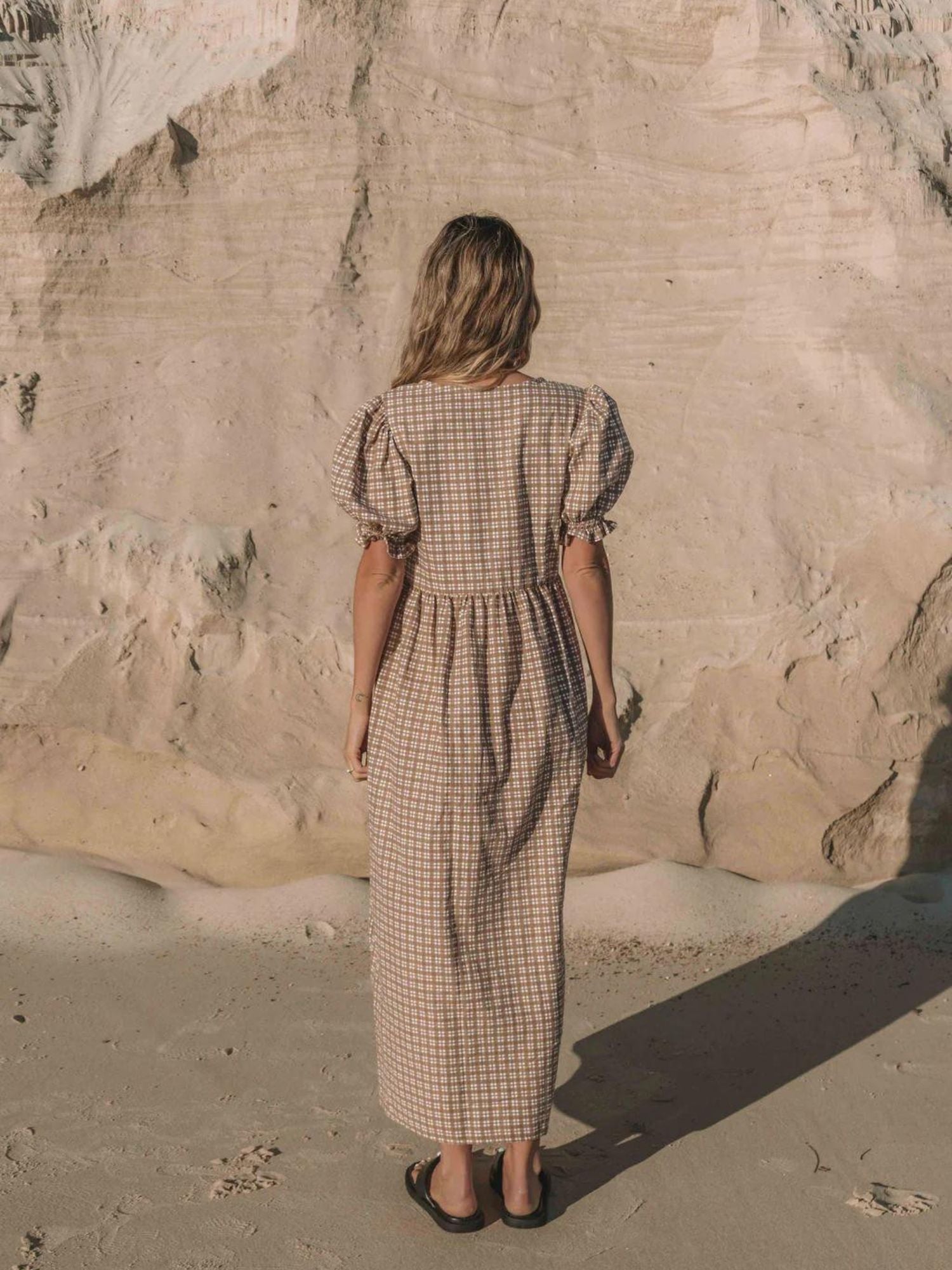 The Scotti Dress | 'Gingham' Mocha