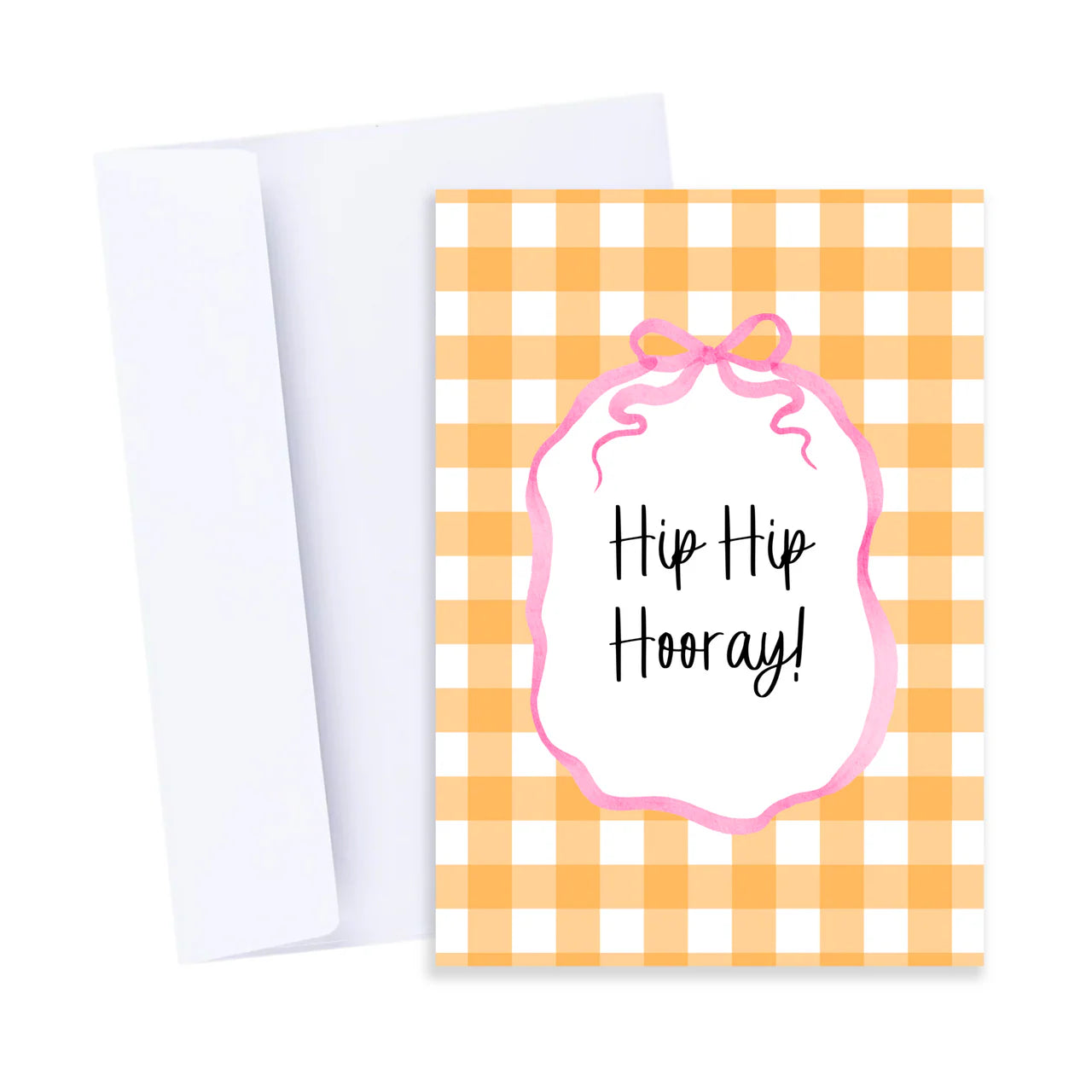 Hip Hop Hooray Gingham Birthday Card