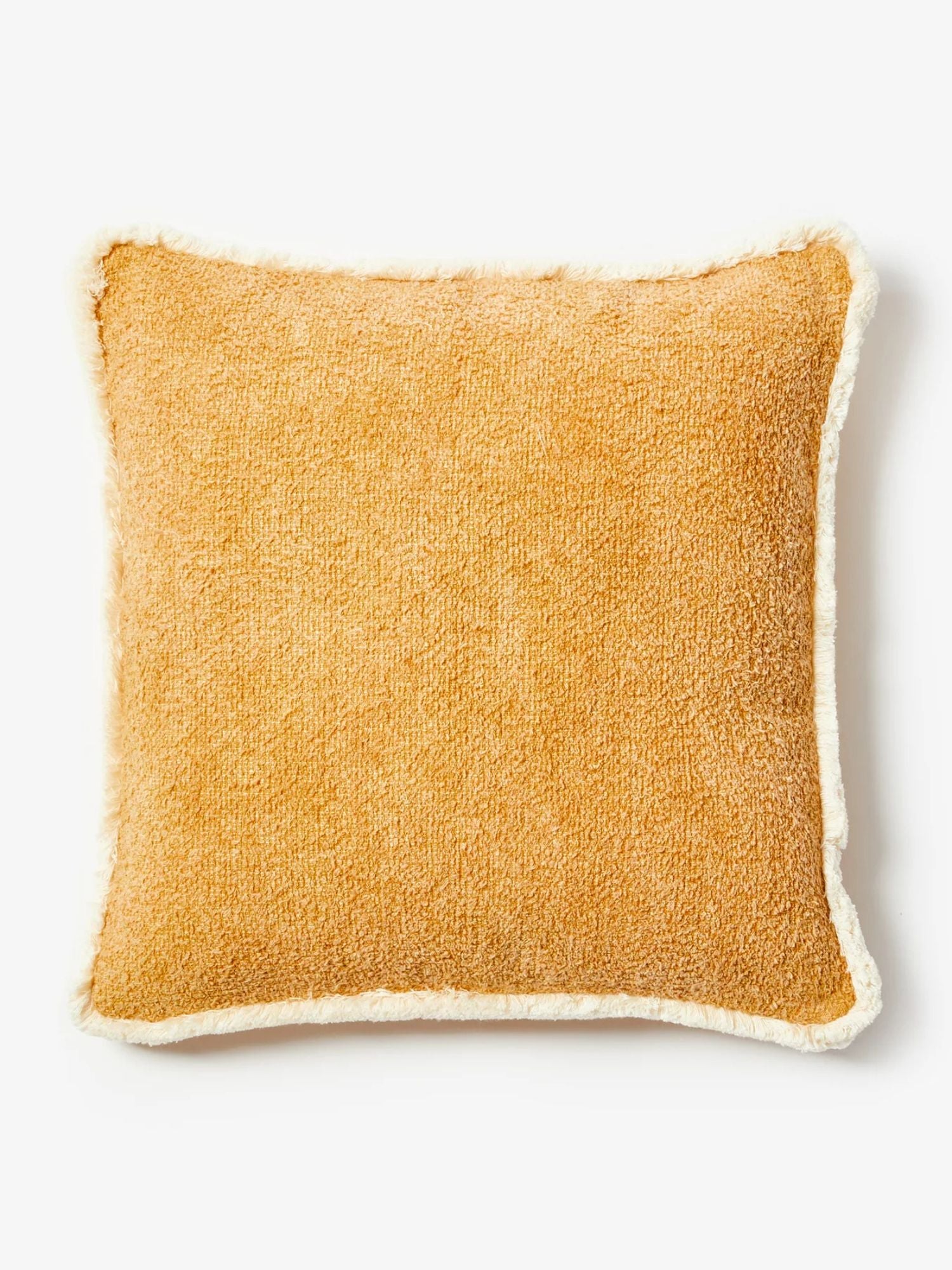 Bonnie & Neil - Tan Knotted Cotton Cushion | Grain Tan