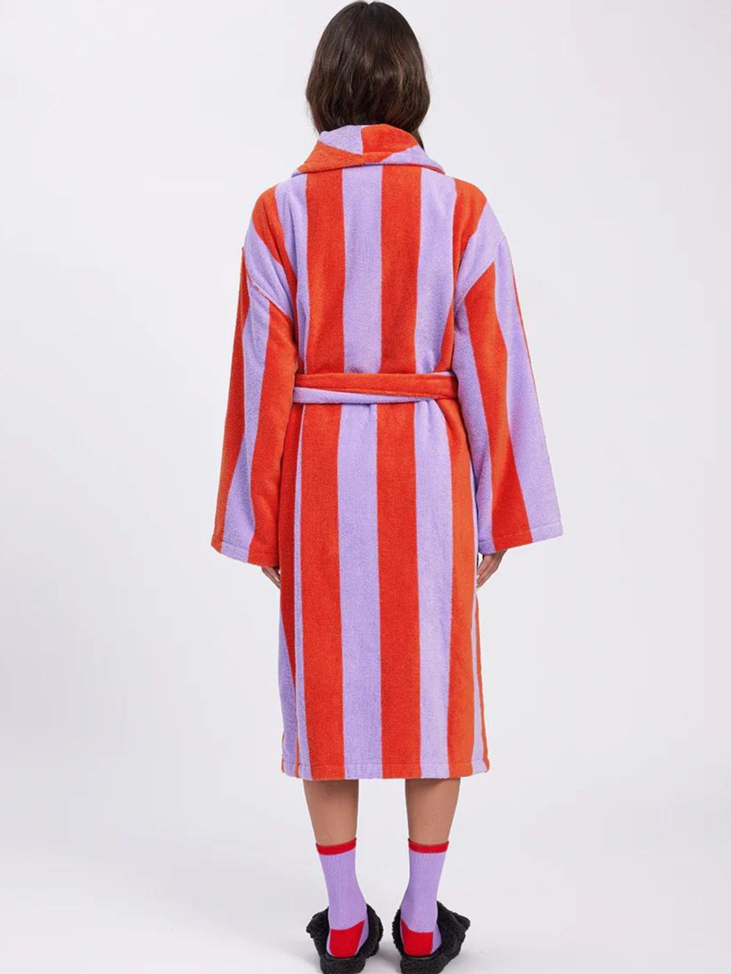 Hommey Robe | Grapefruit Stripes