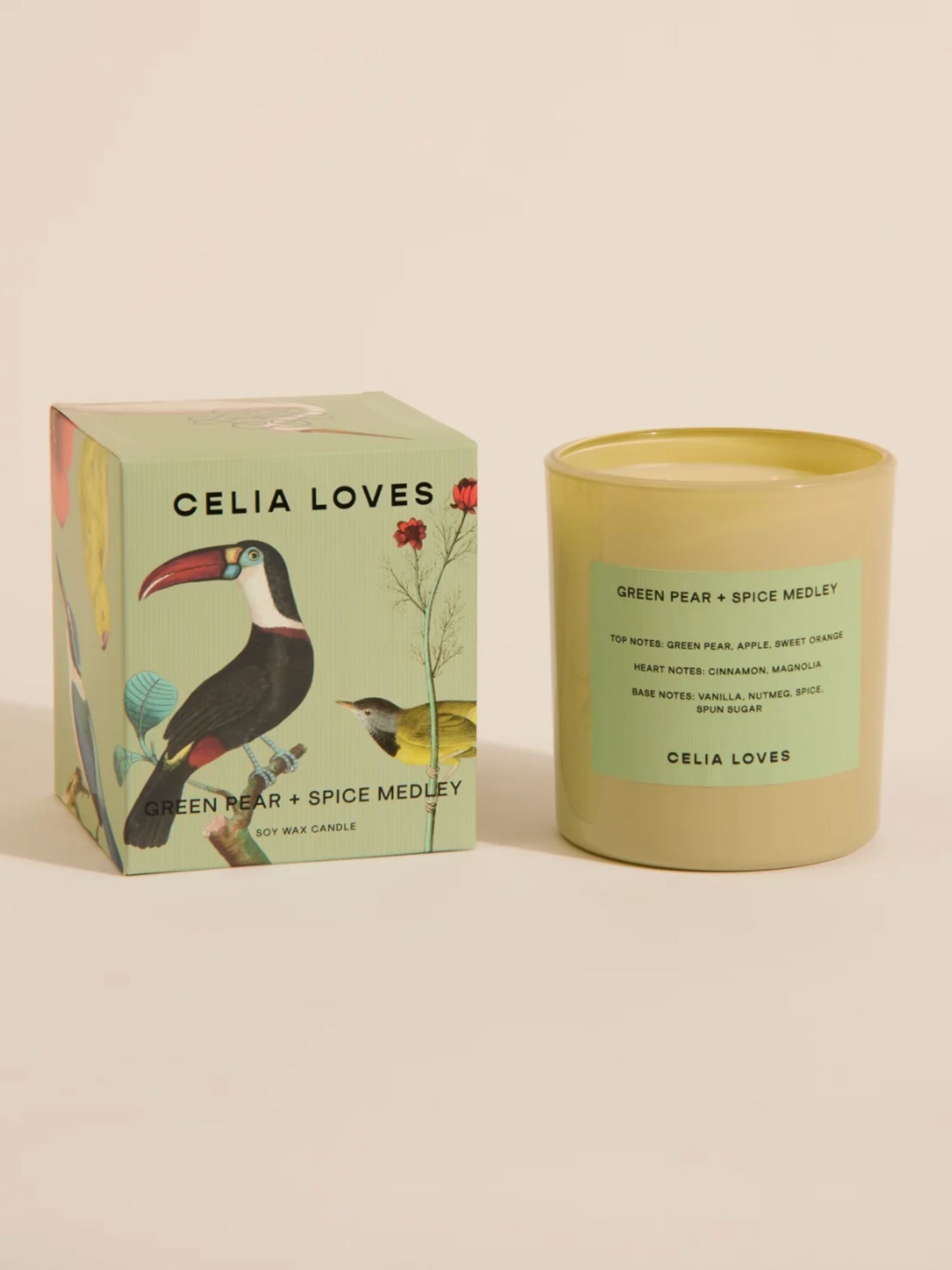 Celia Loves - Green Pear & Spice Medley Candle