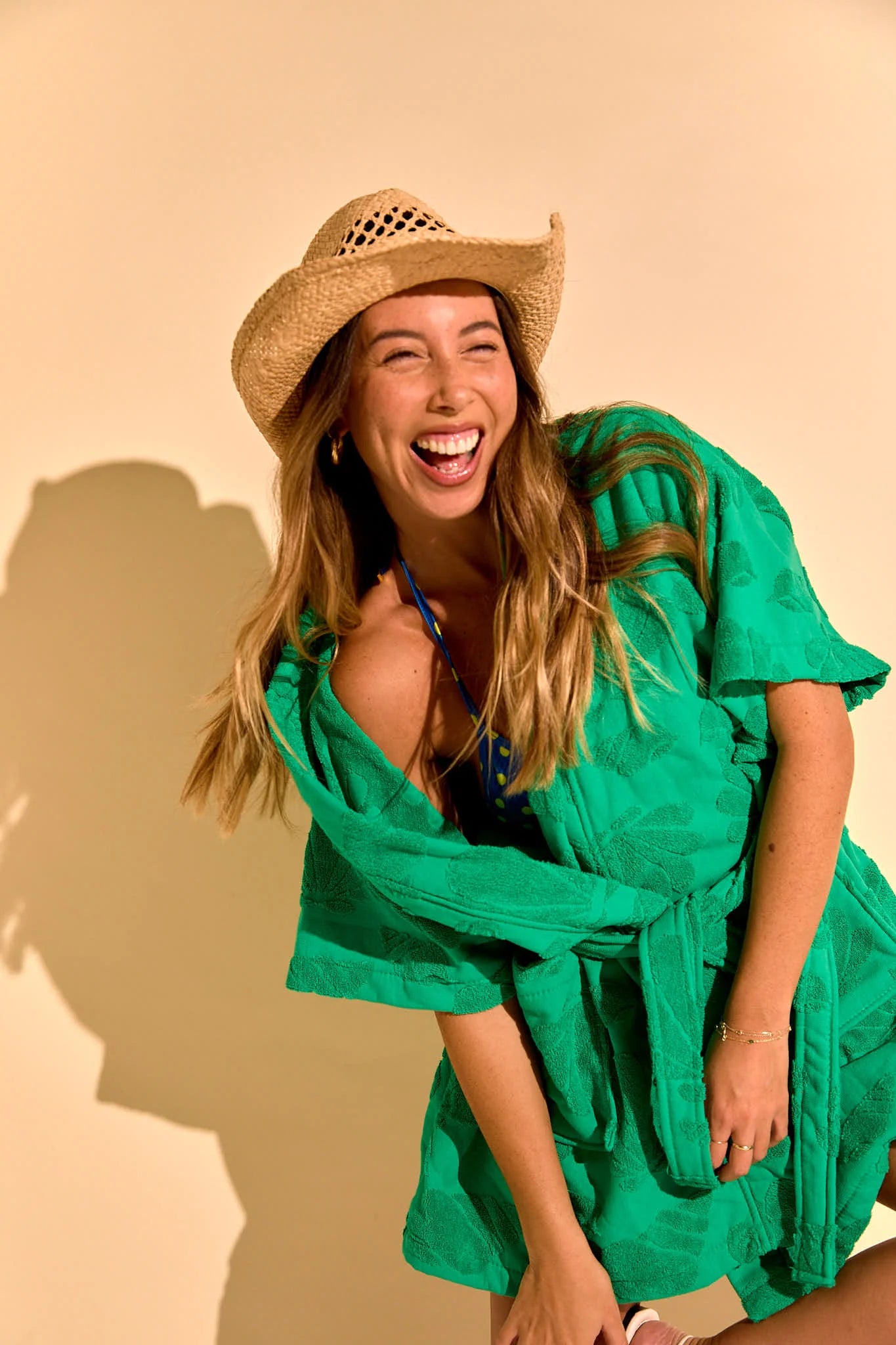 Green Cotton Beach & Bathrobe