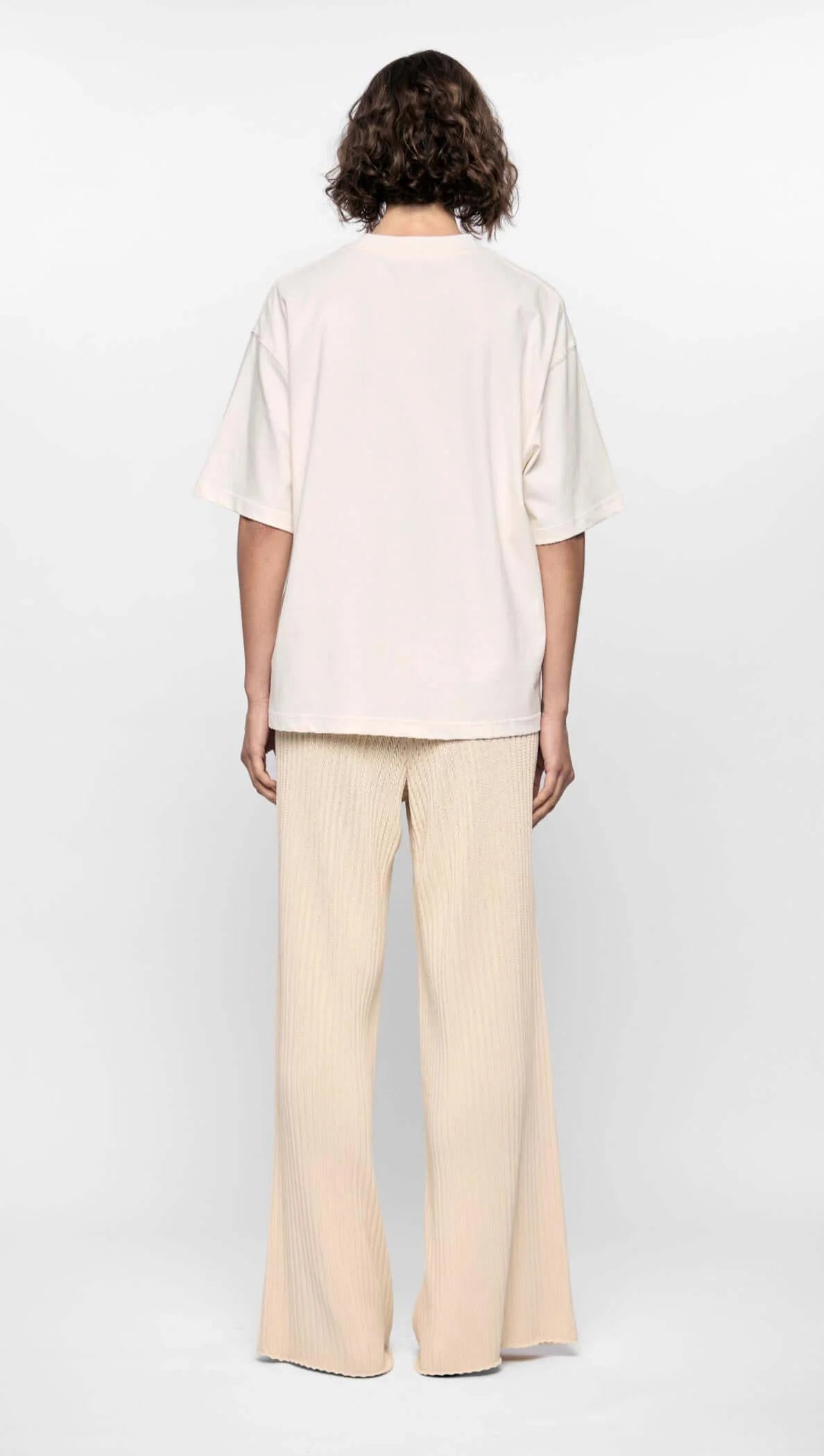Harper Knit Wide Leg Pant | Vanilla