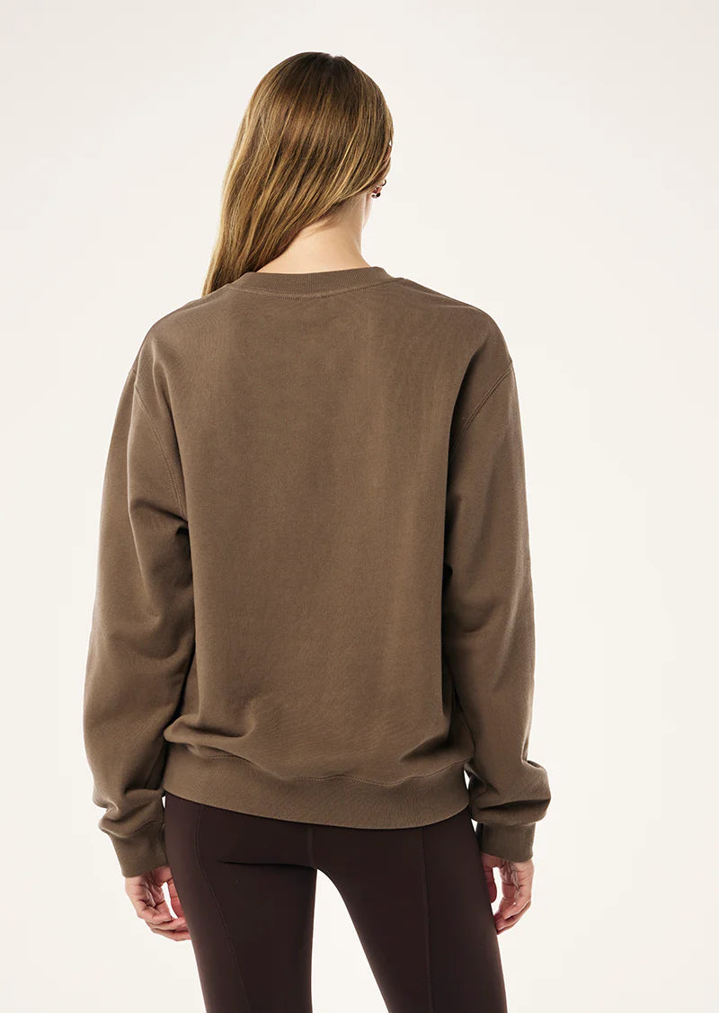 Heads Up Boucle Sweat | Walnut